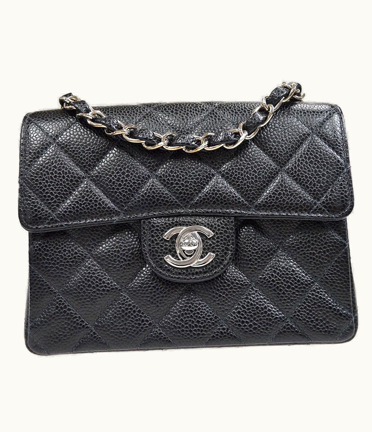 Chanel Chanel 2000-2001 Mini Classic Square Flap Shw 24662