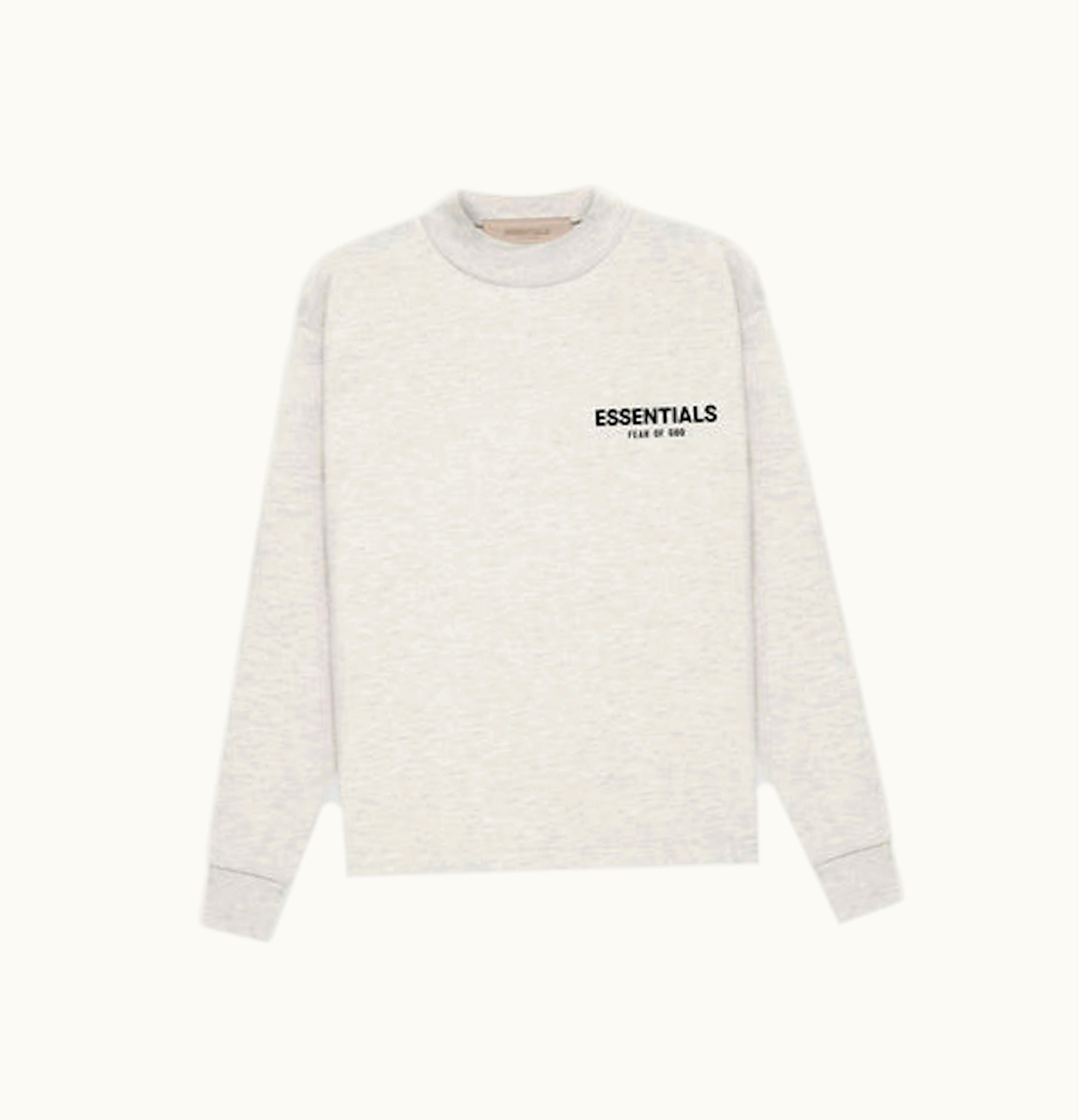 FEAR OF GOD Fear of God Essentials Kids L S T shirt SS22 Light Oatmeal