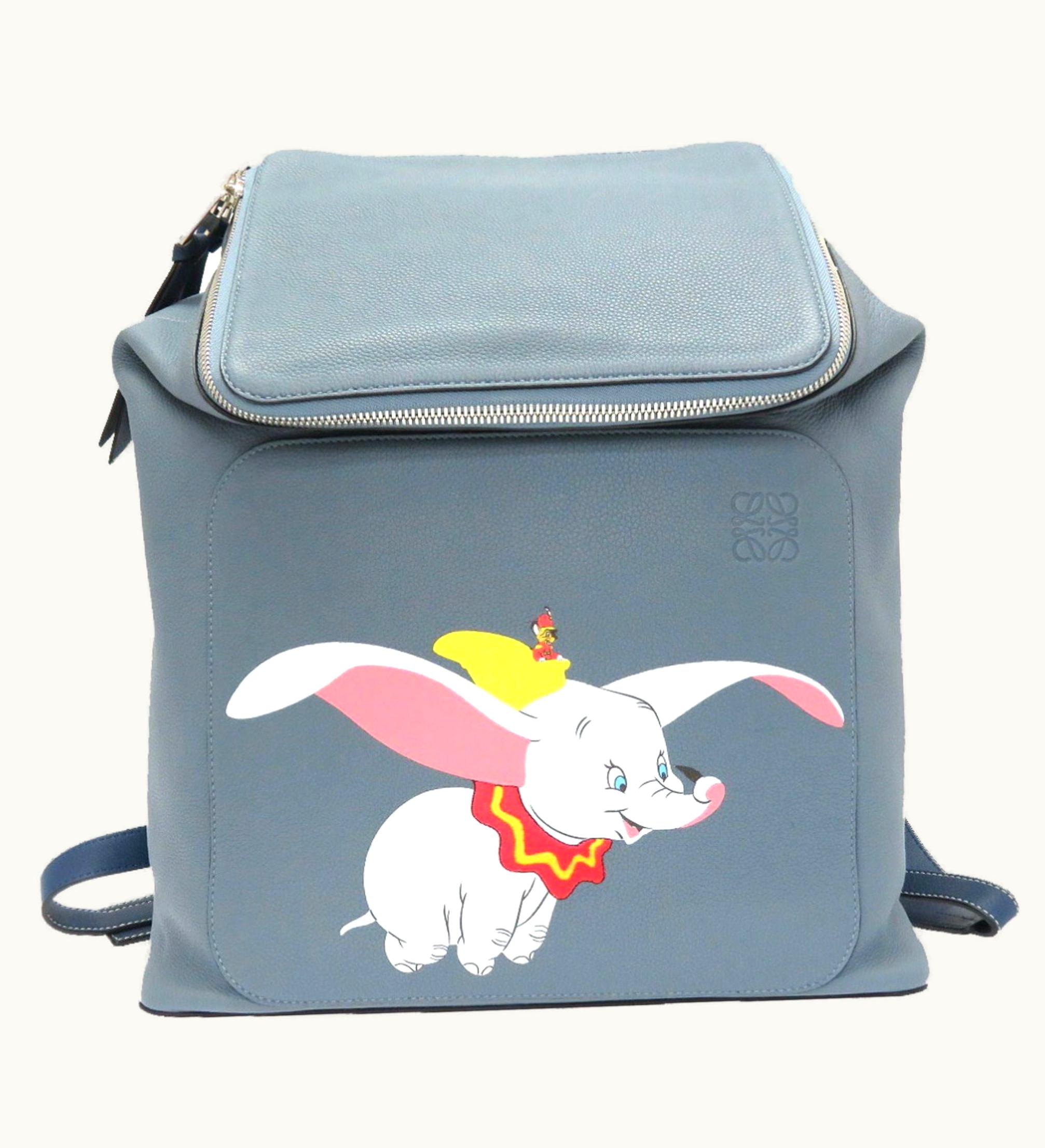 Loewe Loewe Dumbo Disney Capsule Collection Leather Blue Rucksack Backpack Limited 0004 Loewe