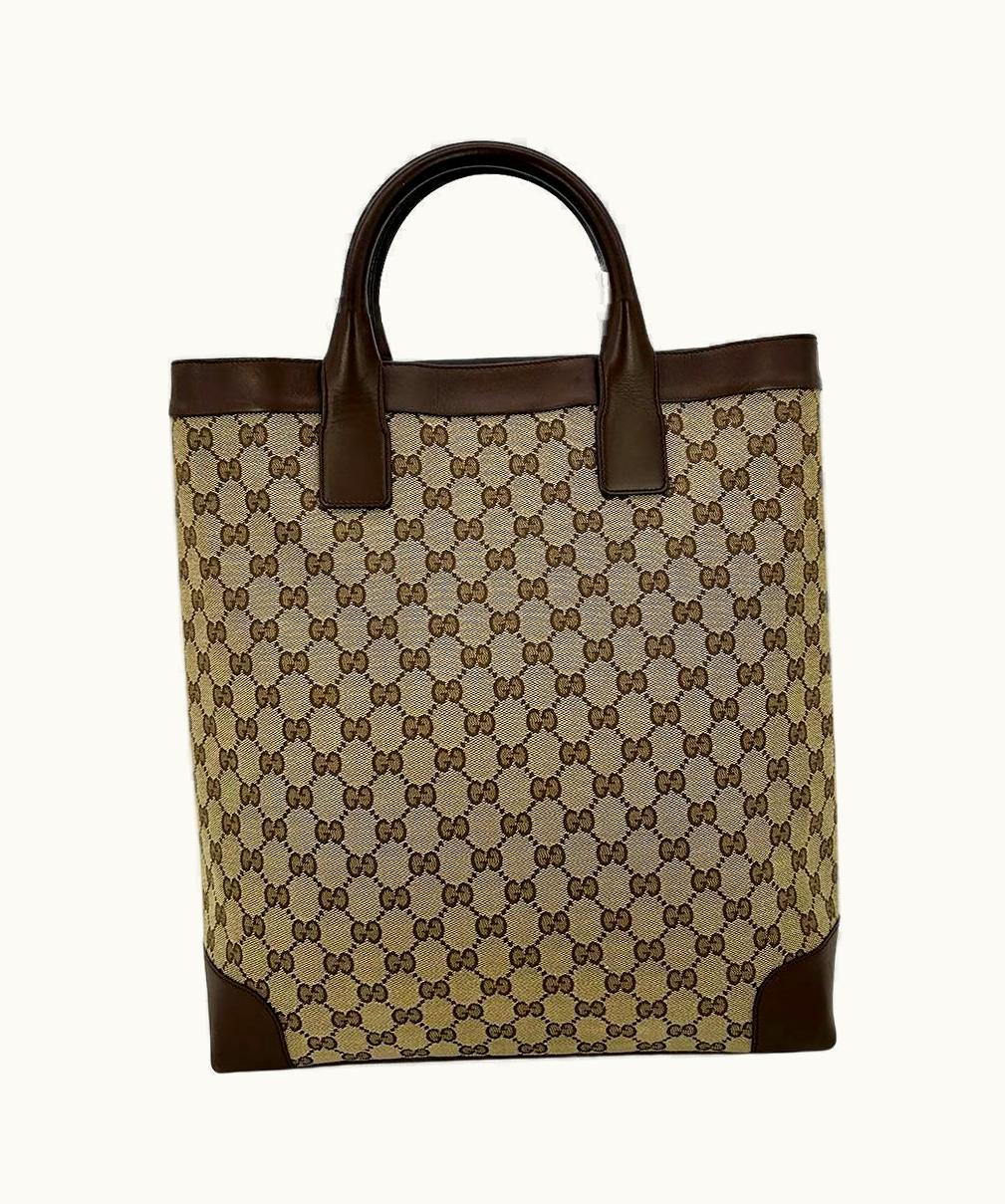 Gucci Gucci Monogram Canvas Long Shopper Tote