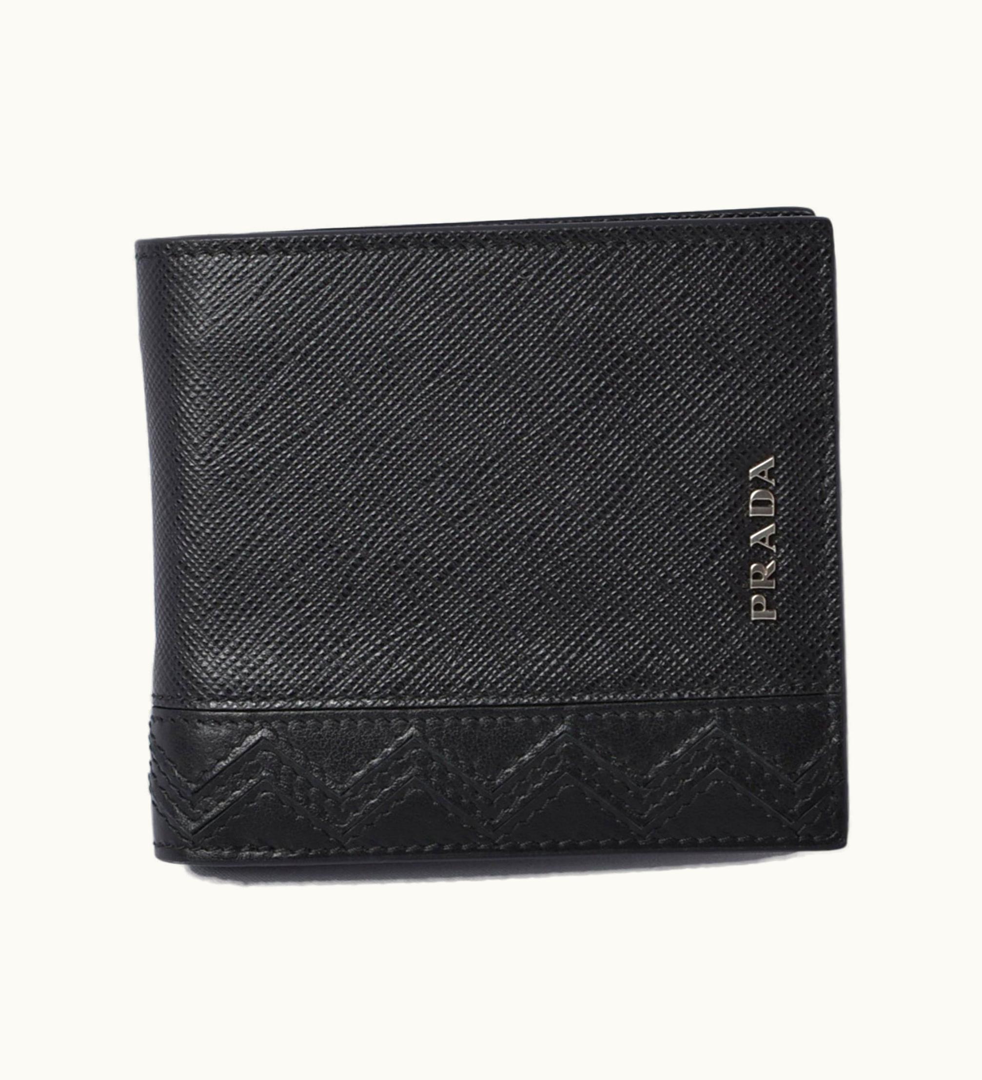 Prada Prada Wallet For Men 2Mo912 Saffiano Saffiano Black