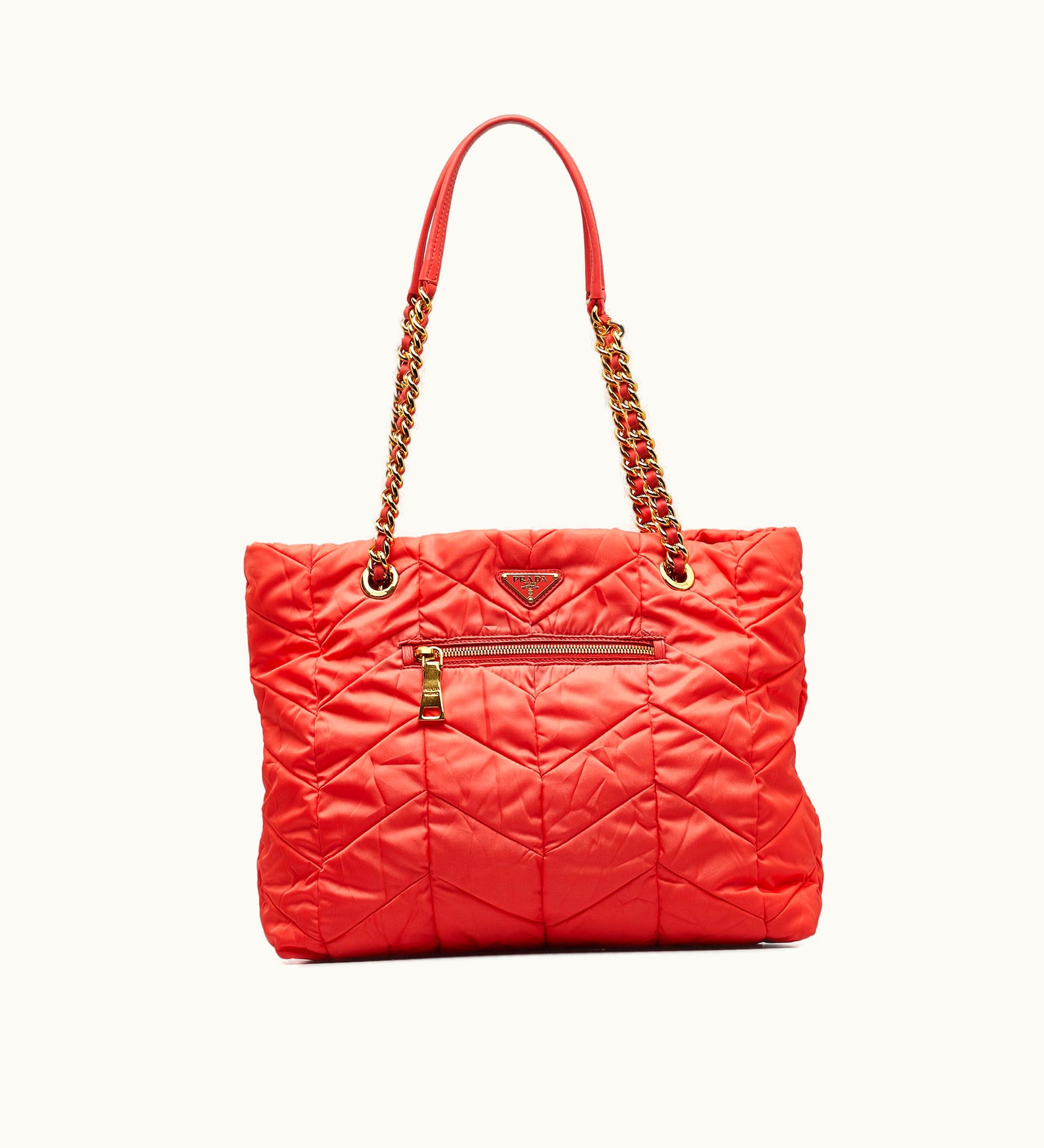 Prada Prada Tessuto Bomber Chain Tote Tote Bag