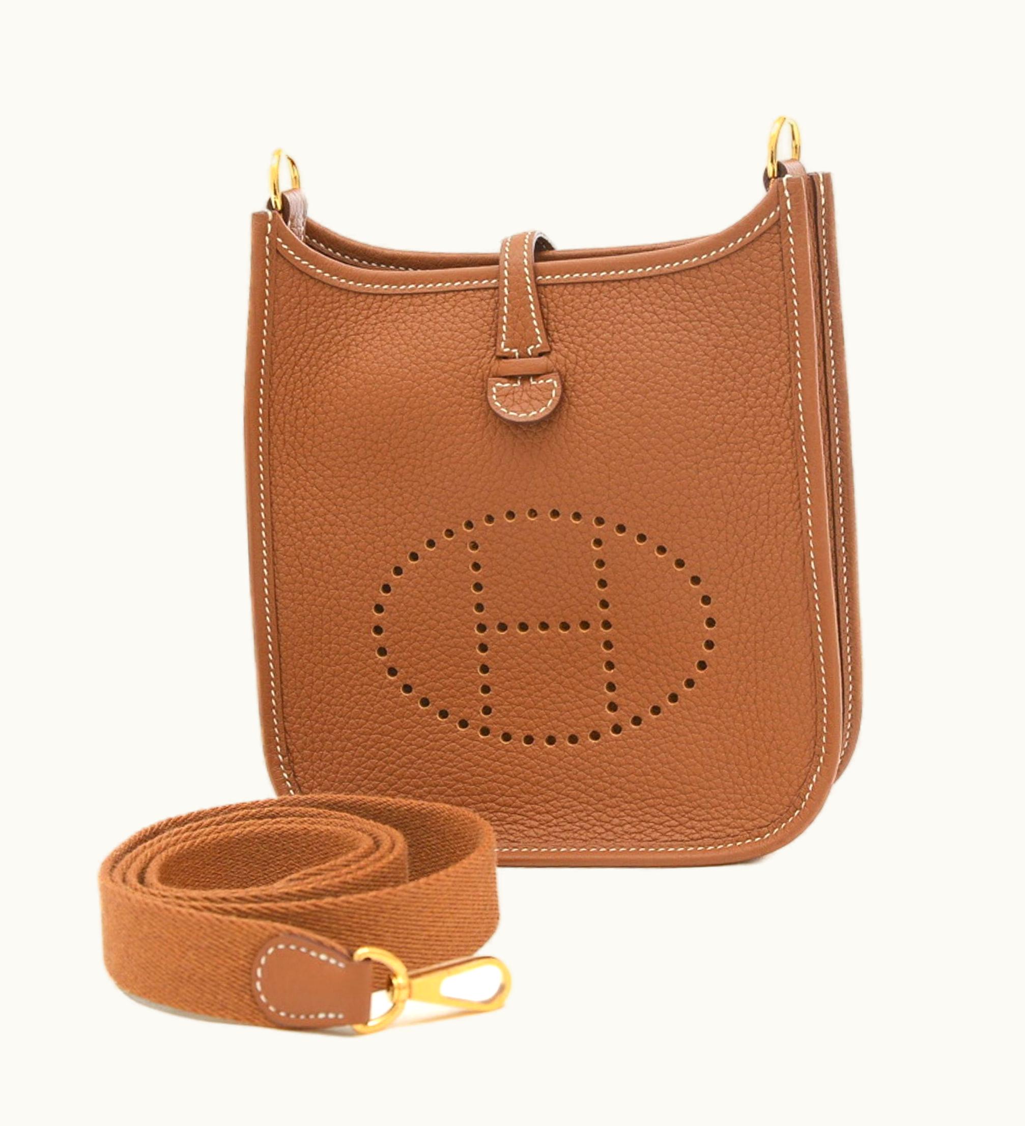 Hermès Hermès Evelyne Tpm Amazon Taurillon Clemence Shoulder Bag Gold Hardware B Engraved