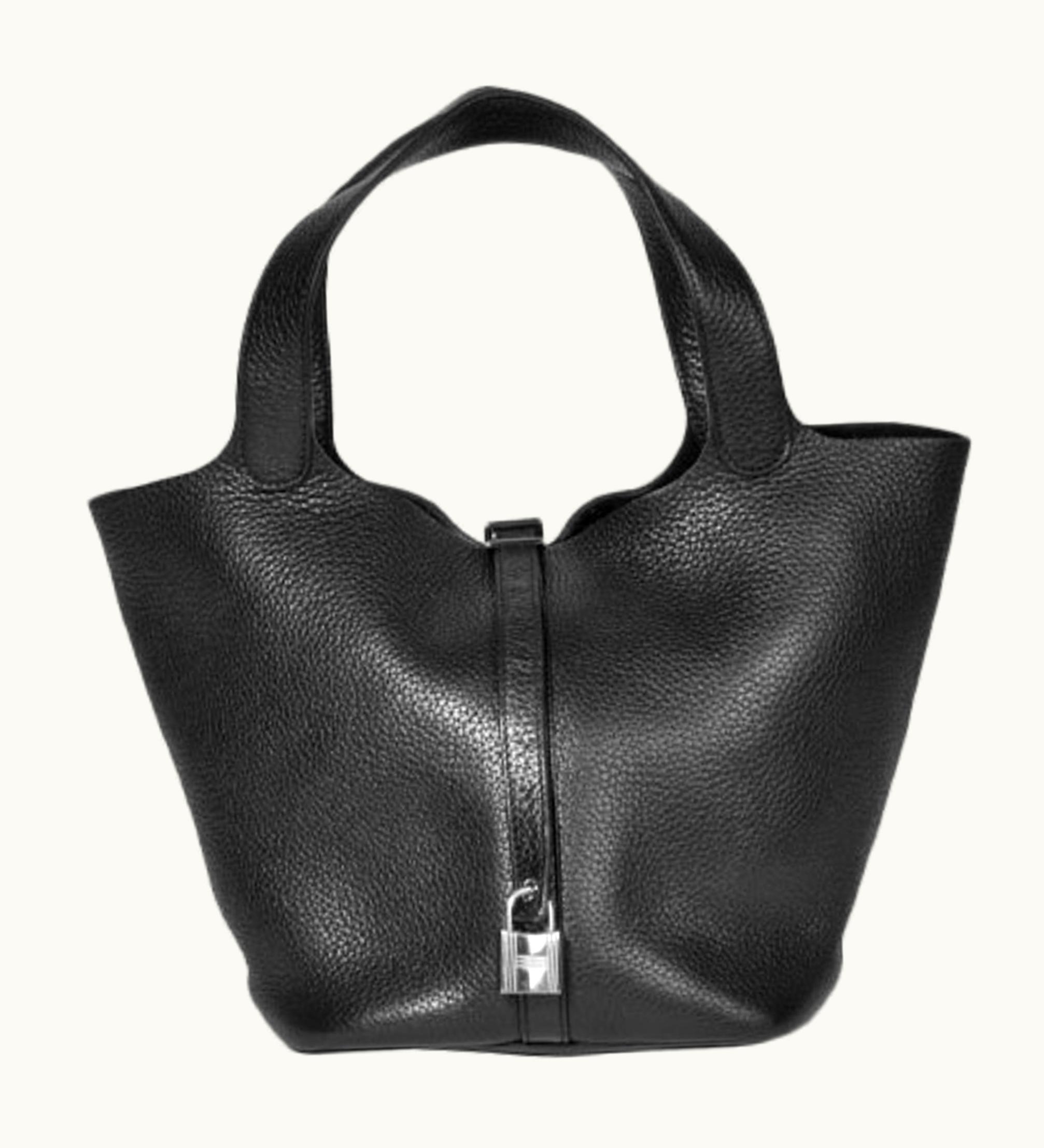 Hermès Hermès Picotin Lock MM Black Taurillon Clemence