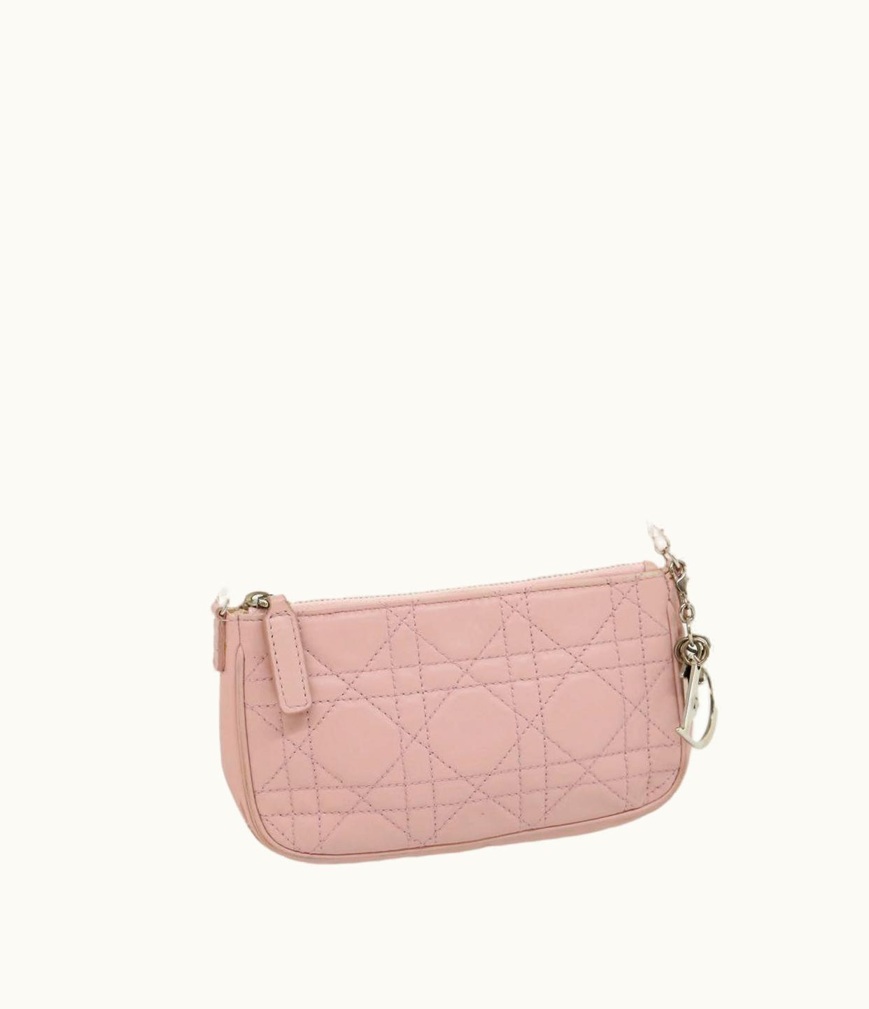 Dior Dior Christian Dior Lady Dior Canage Accessory Pouch Pink