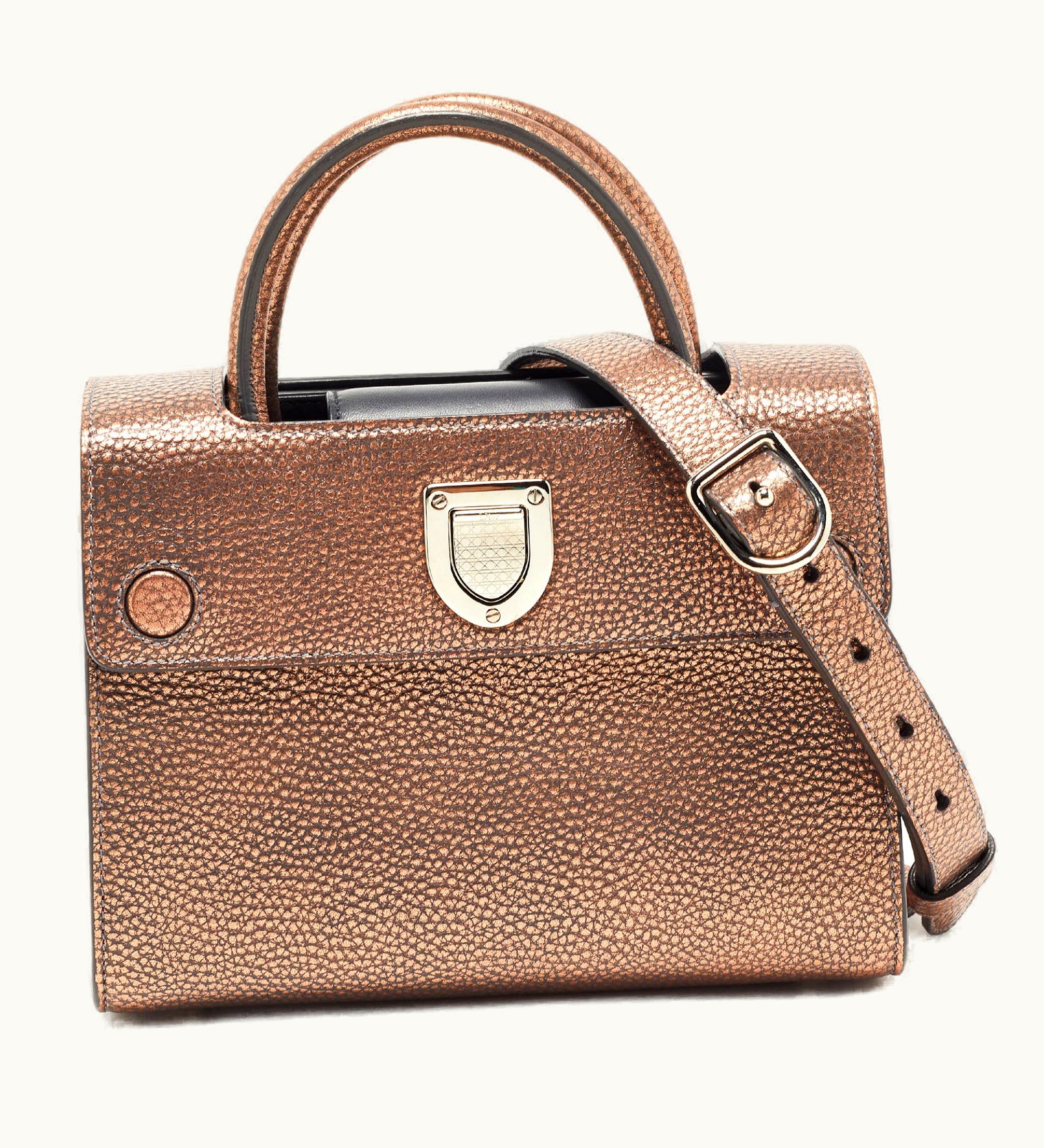 Dior Dior Bronze Leather Mini Ever Tote