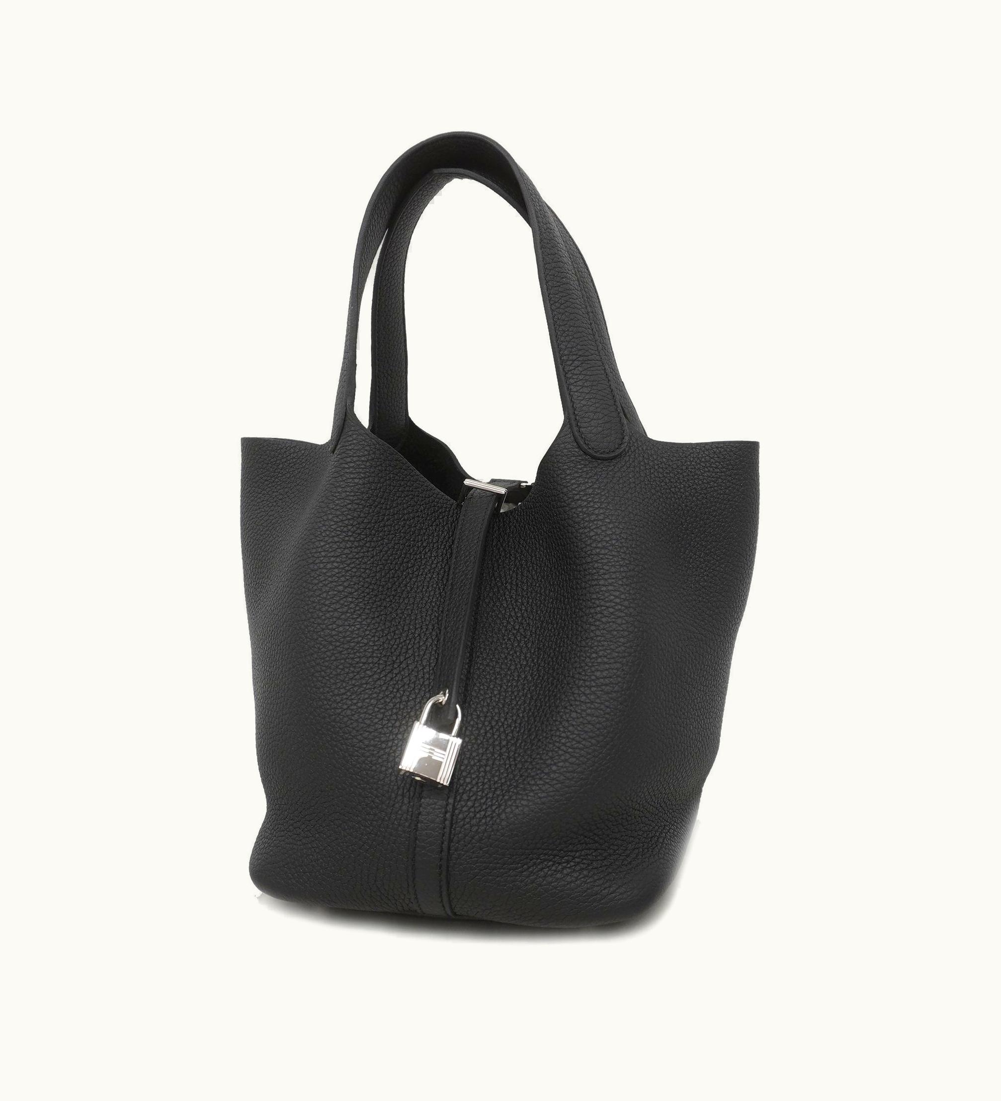 Hermès Hermès Picotin Picotin Lock MM Z Engraved Taurillon Maurice Women's Handbag