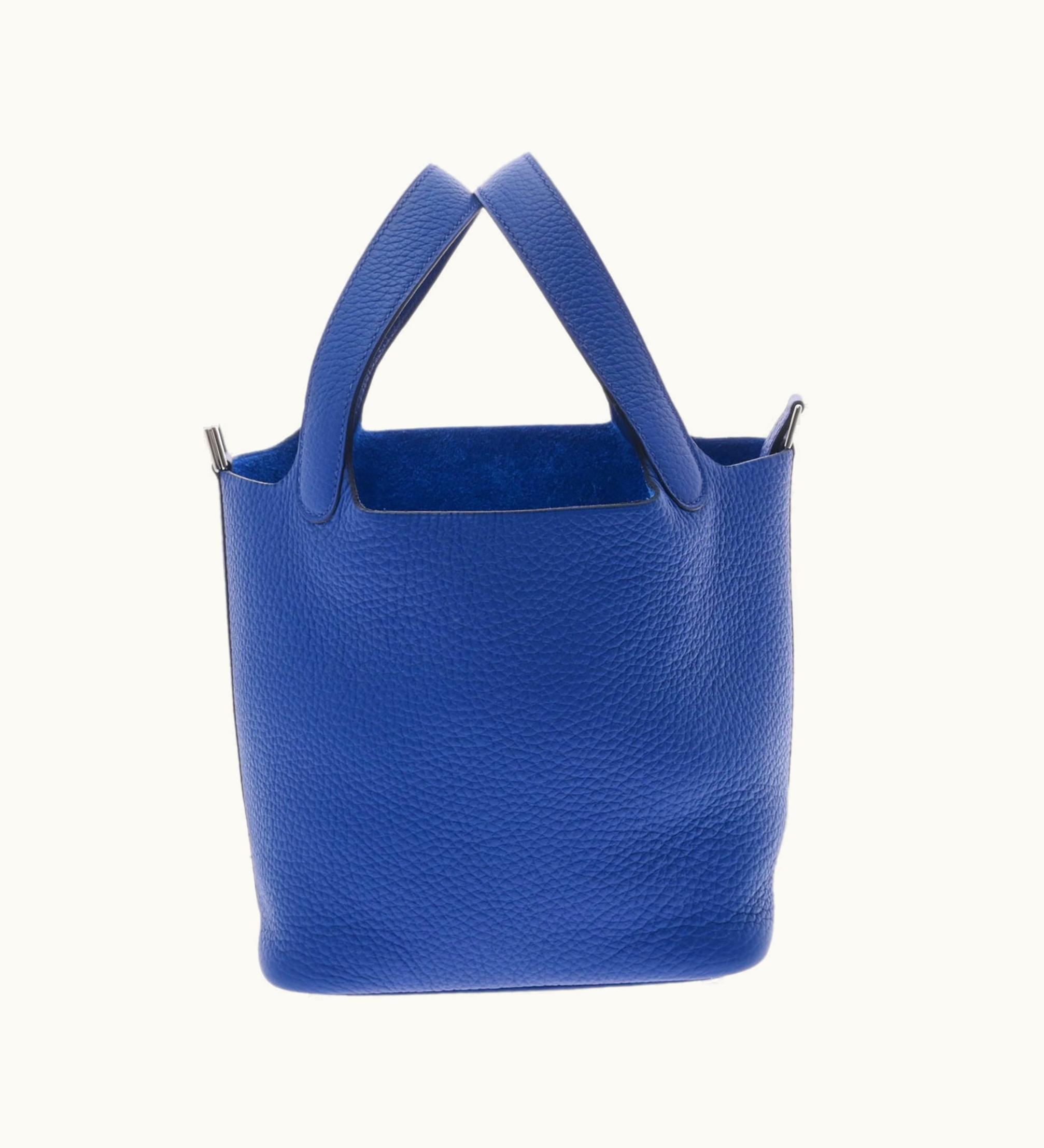 Hermès Hermès Picotin Lock PM Blue Royale U Engraved [Around 2022] Women's Taurillon Clemence Handbag