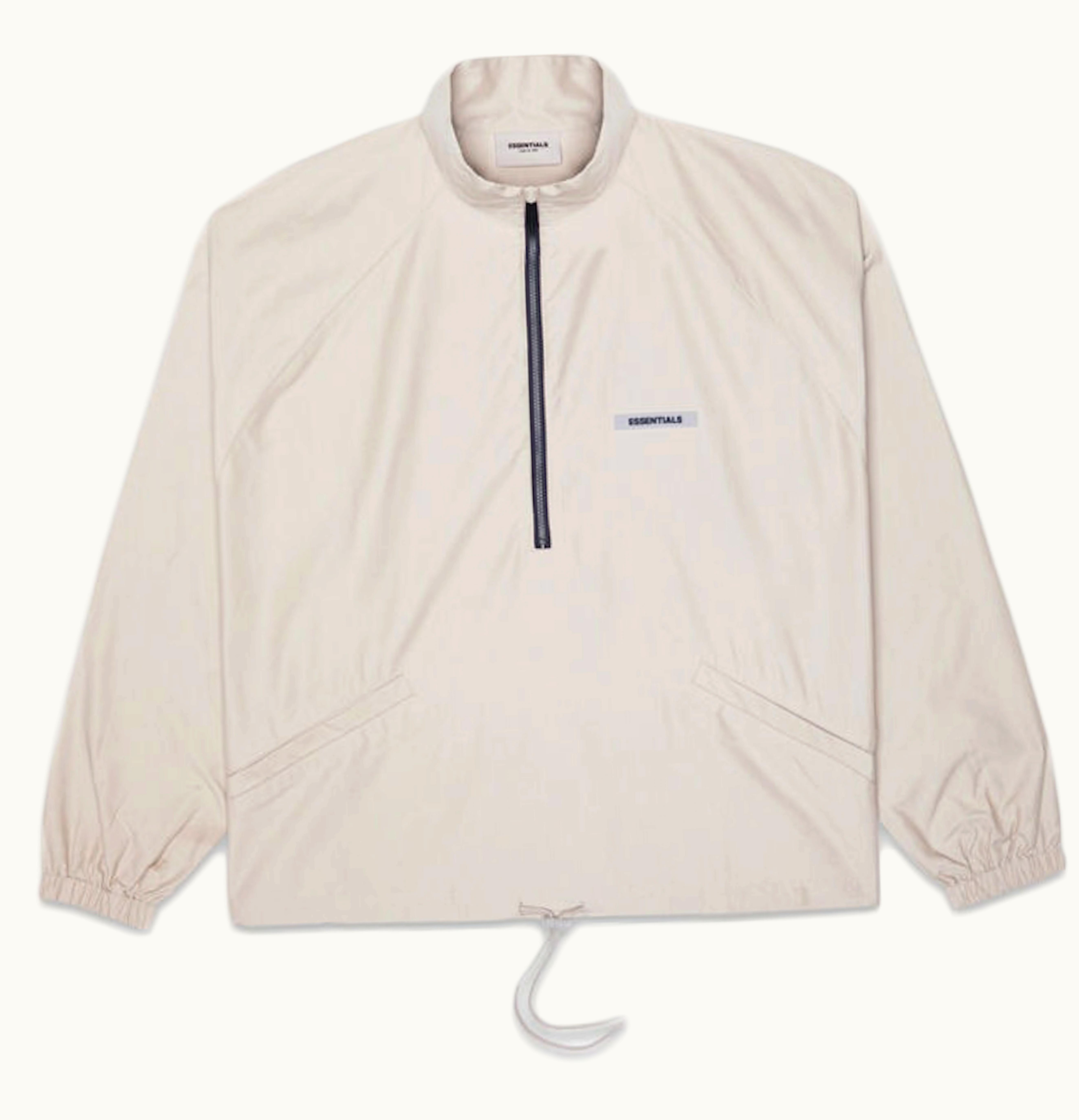 FEAR OF GOD FEAR OF GOD ESSENTIALS Half Zip Track Jacket Moss