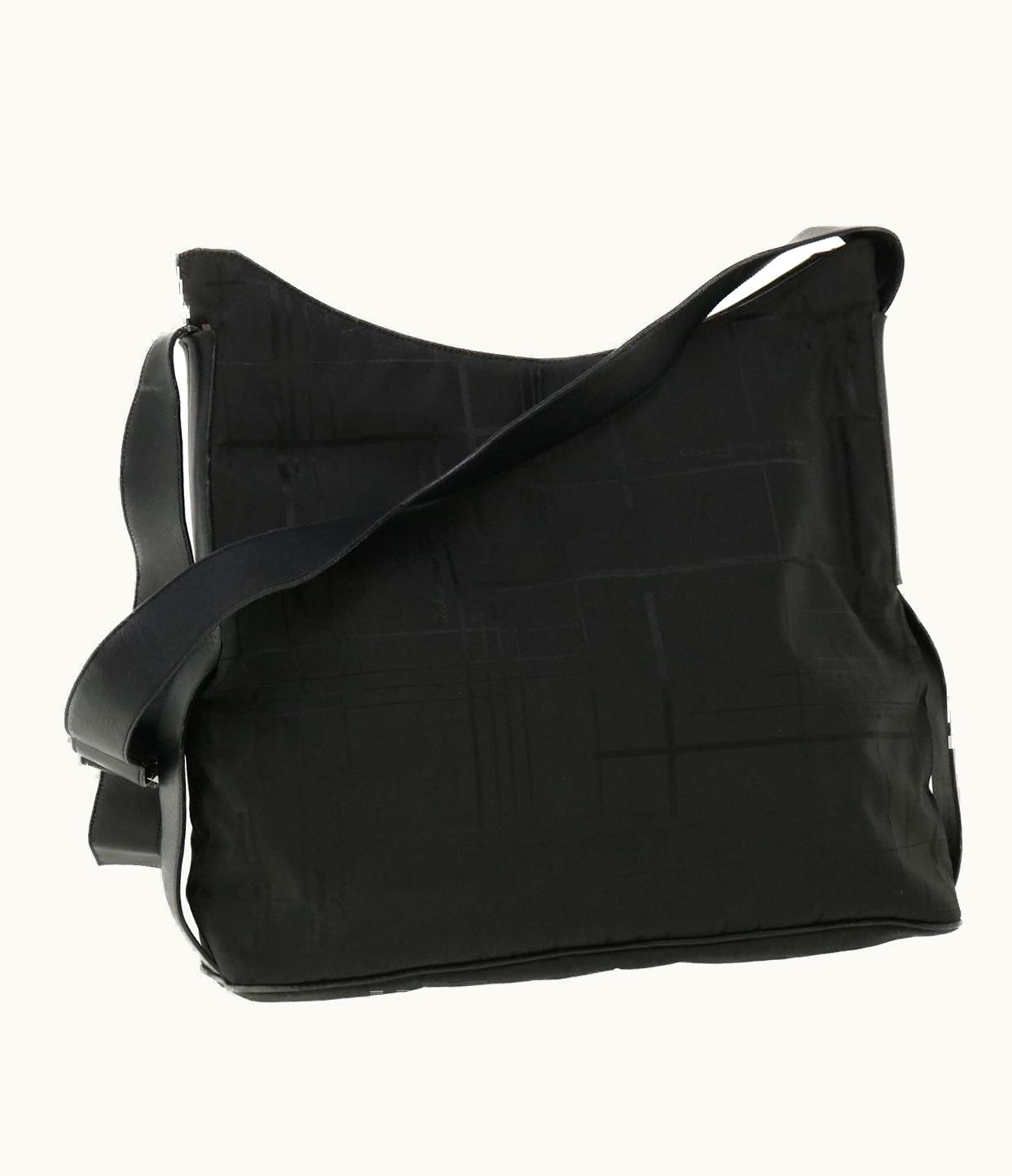 Salvatore Ferragamo Shoulder Bag Nylon Black