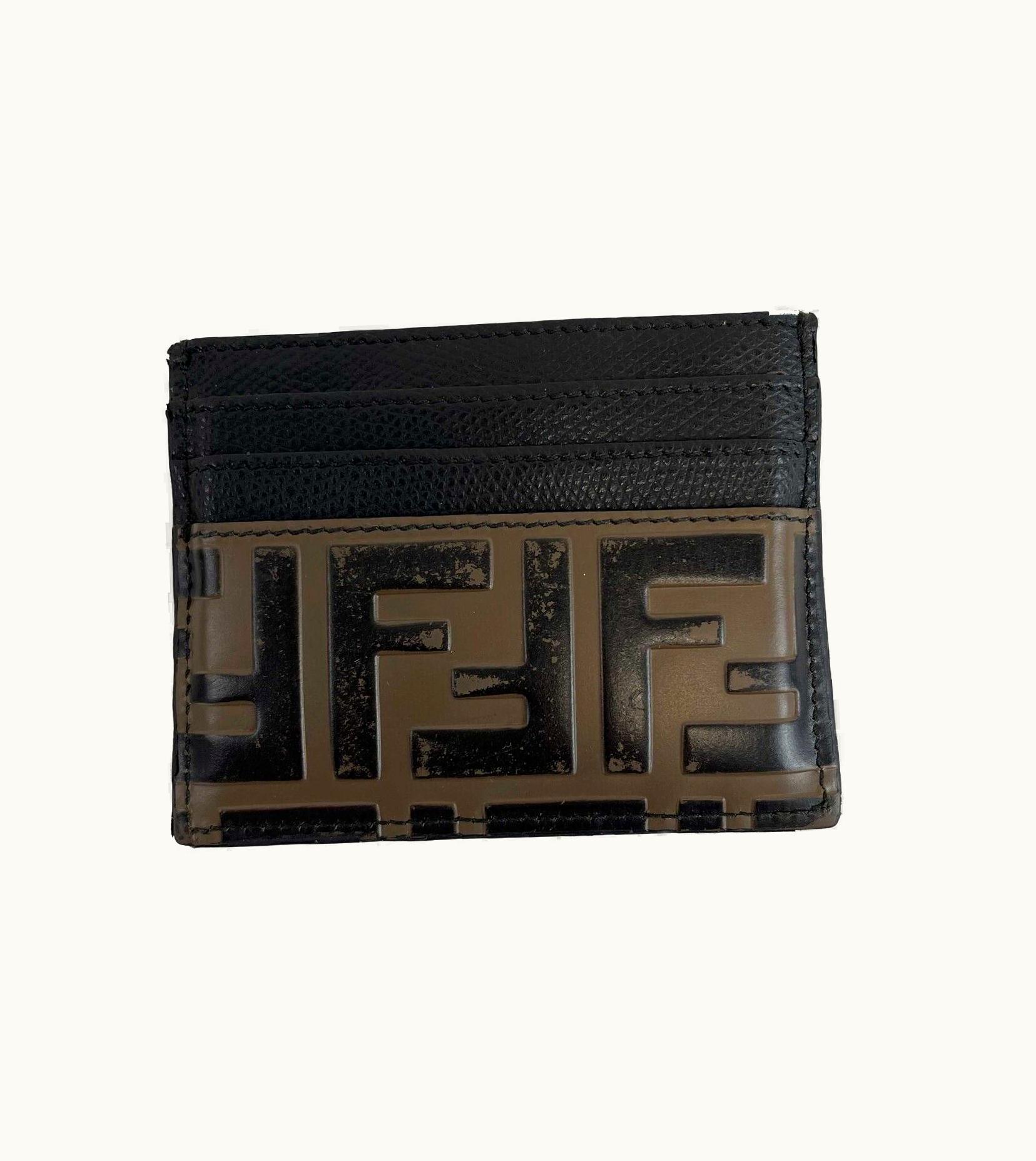 Fendi Fendi - Monogram Ff Card Holder - Black