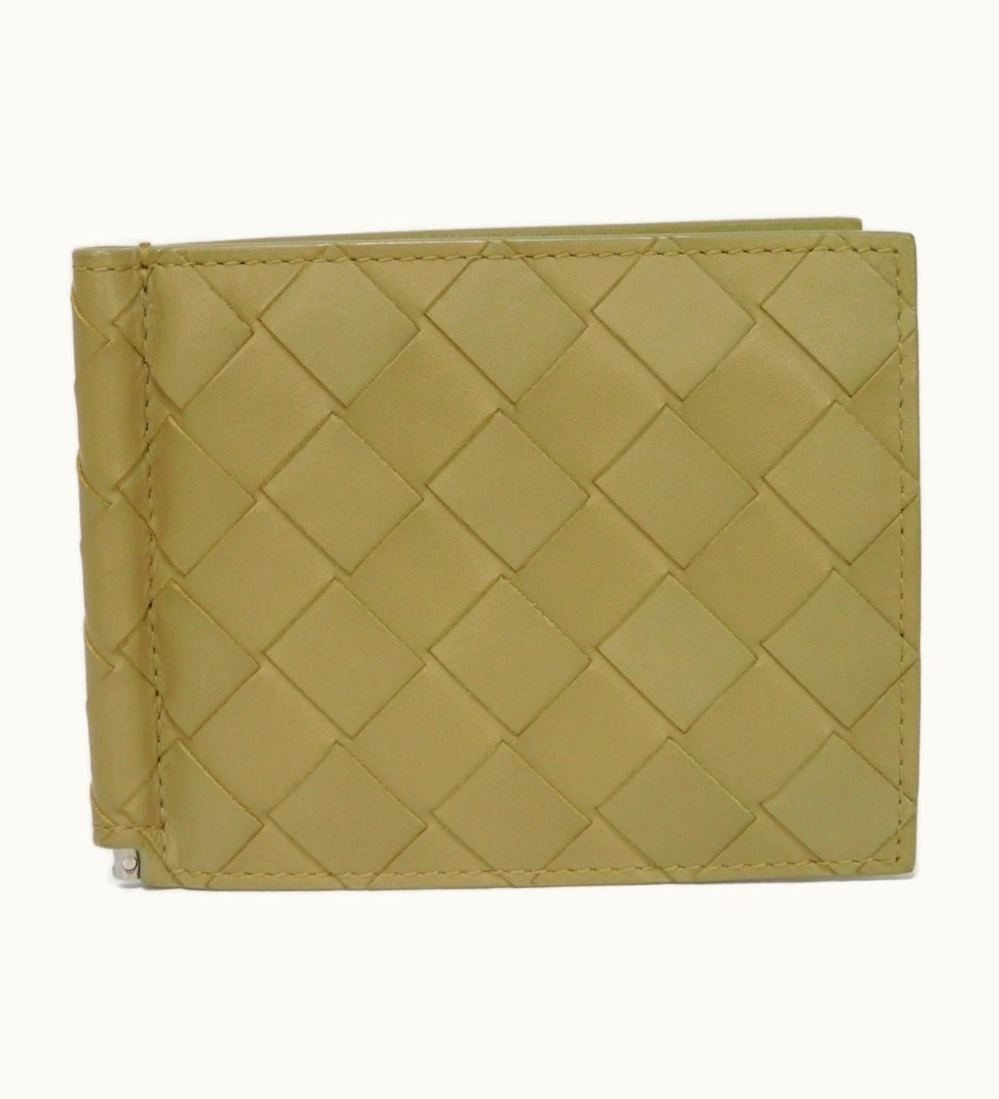 Bottega Veneta Bottegaveneta Bifold Wallet Money Clip Card Case Maxi Intrecciato Travertine 592626 Vcpq4 2919 Men's Billfold