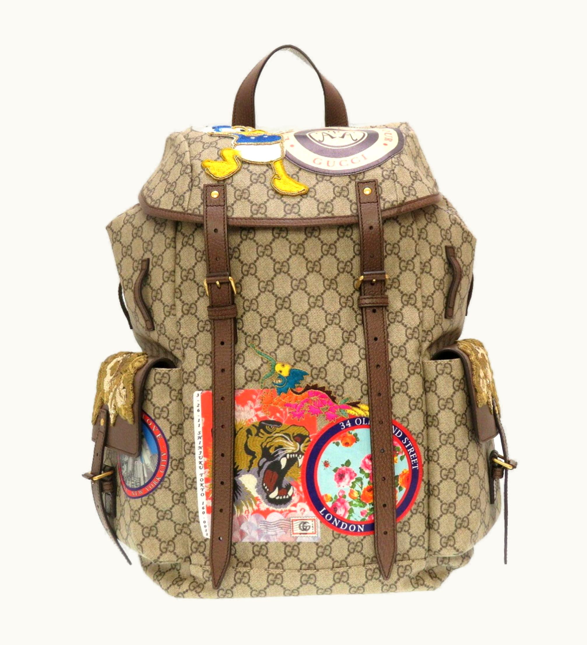 Gucci Gucci X Disney Soft GG Supreme Neo Donald Duck 460029 Rucksack Backpack Bag
