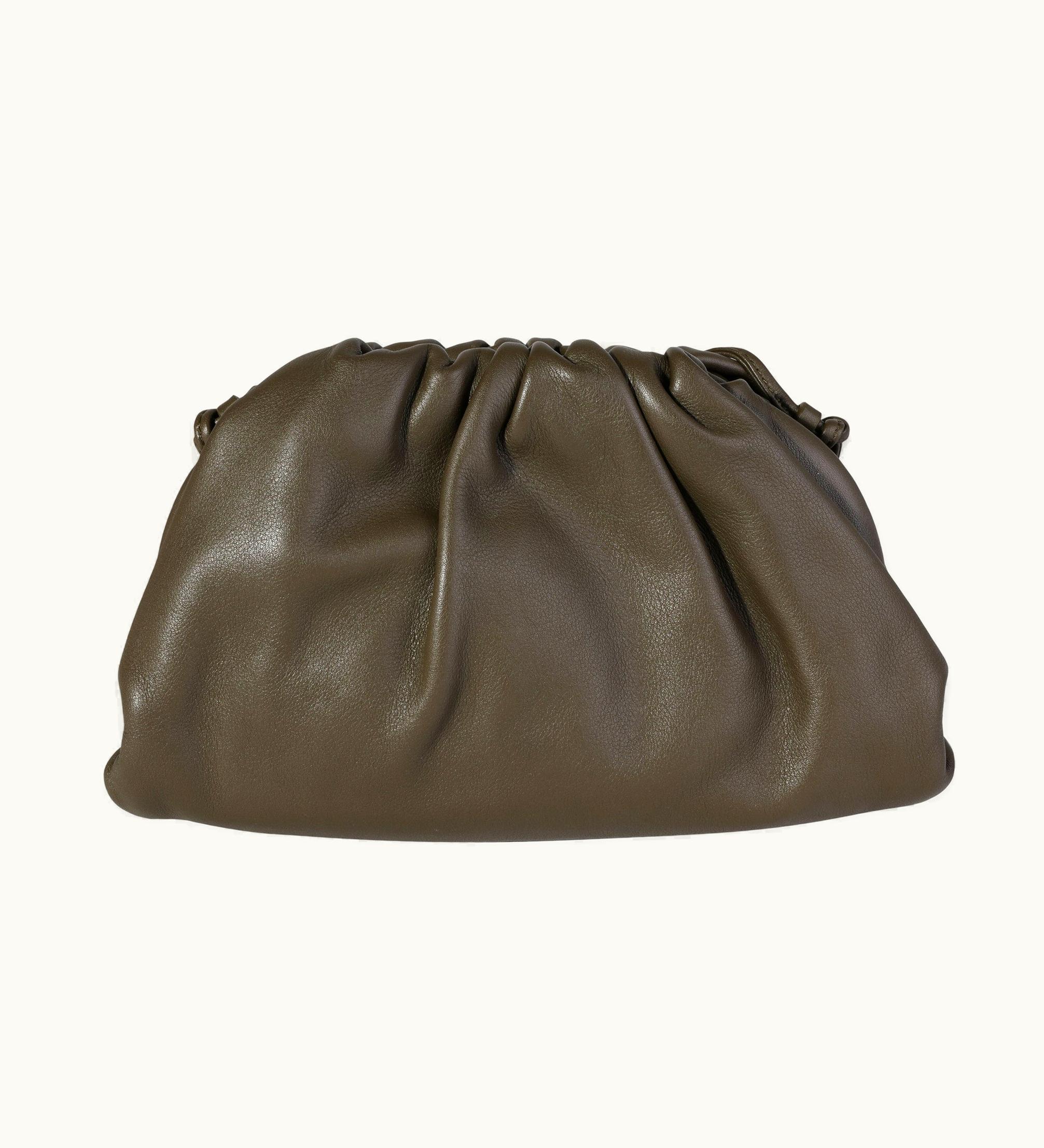 Bottega Veneta Mustard Calfskin Mini Pouch