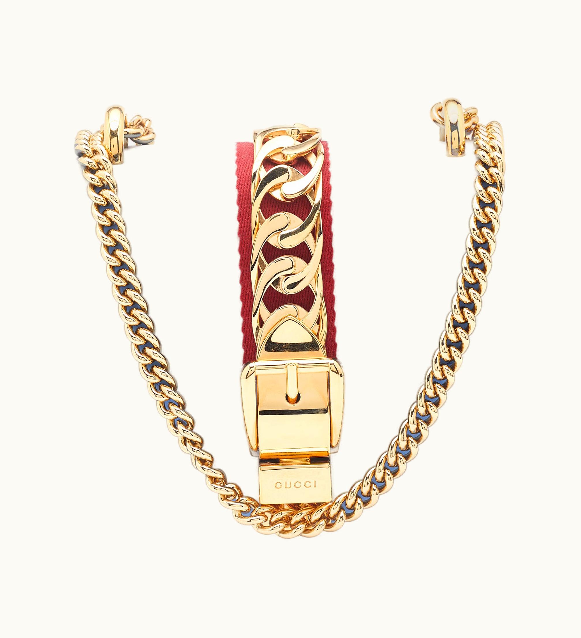 Gucci Gucci Light Blue Leather Mini Chain Sylvie Crossbody Bag