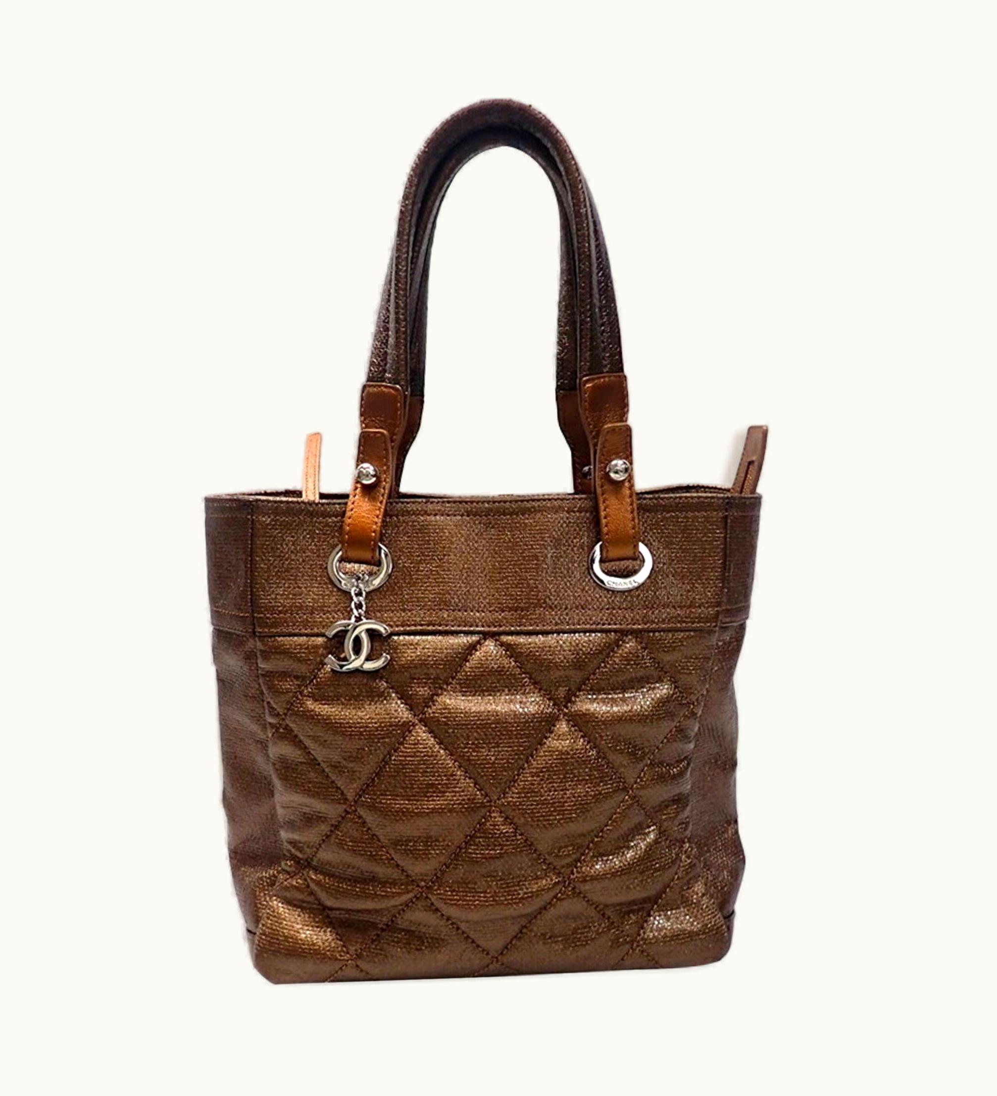 Chanel Chanel Paris Biarritz Coated Canvas Hand Tote Bag