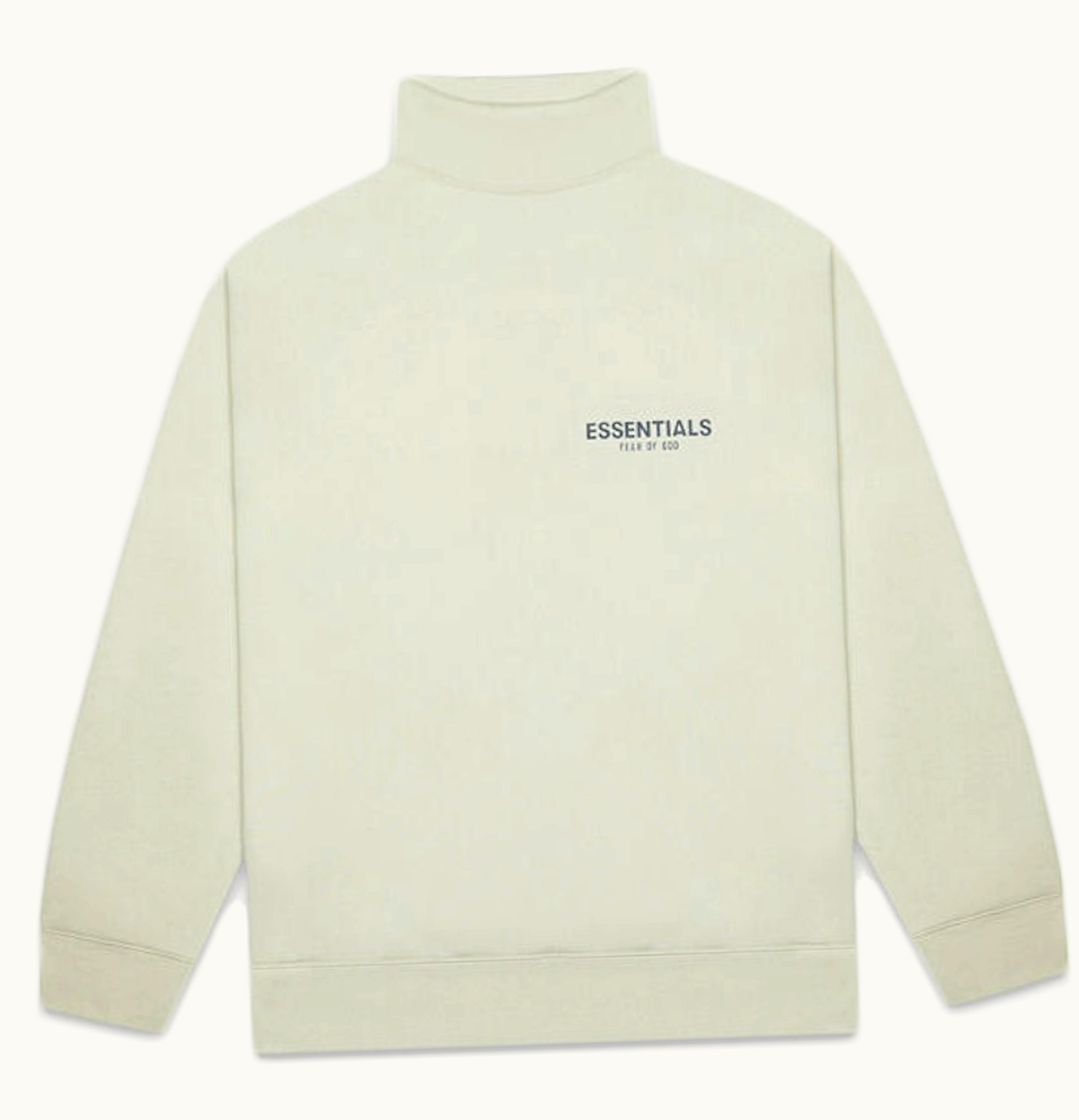 FEAR OF GOD FEAR OF GOD ESSENTIALS Pull over Mockneck Crewneck Alfalfa Sage