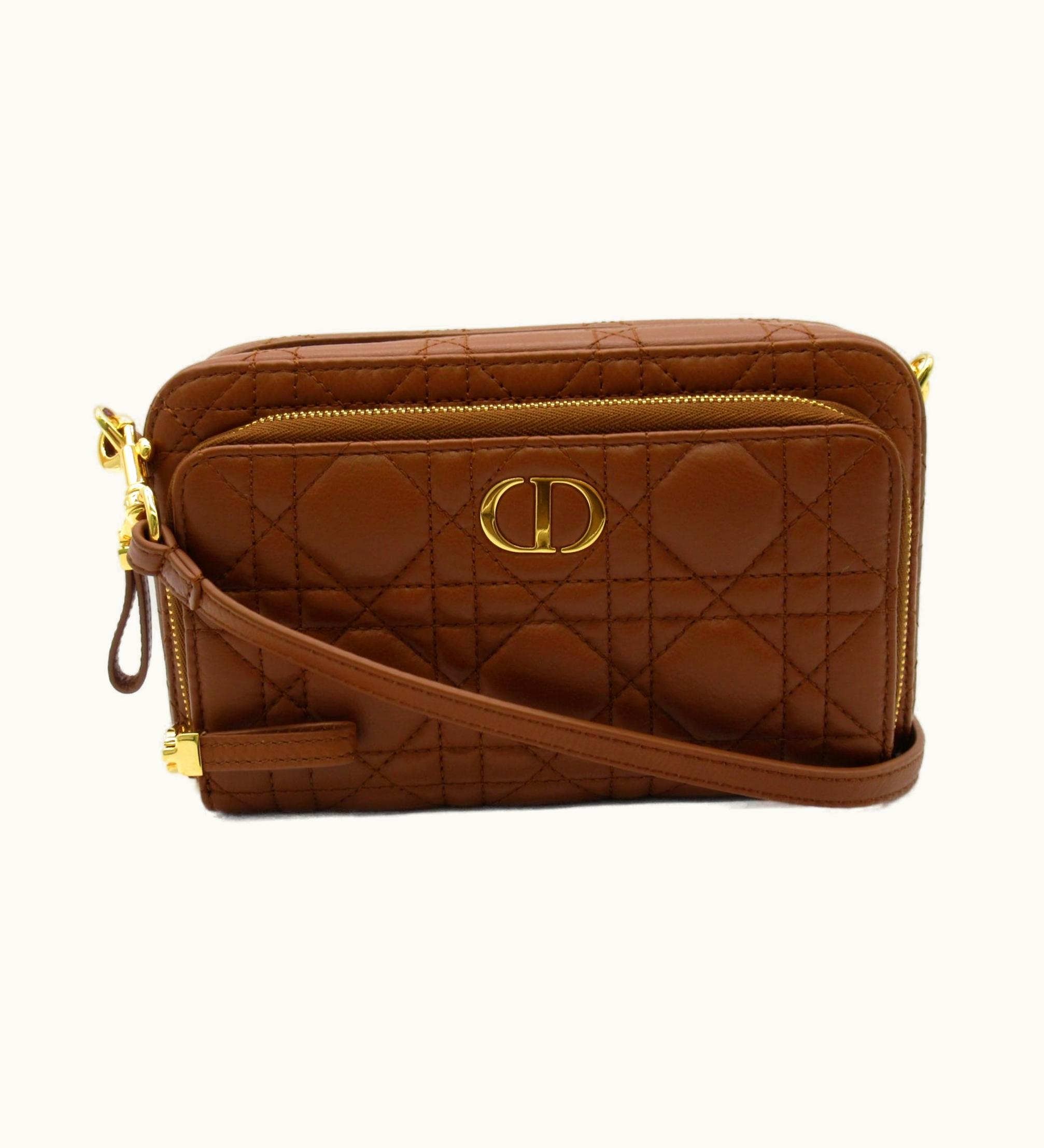 Dior Dior Diorkalo Shoulder Bag Brown Leather