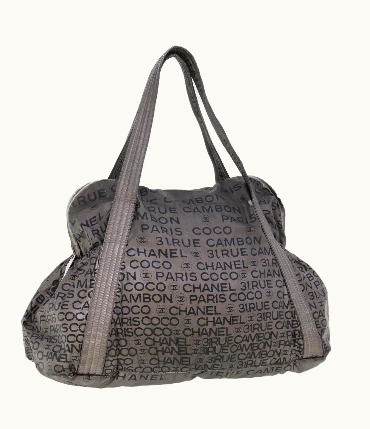 Chanel Chanel Unlimited Shoulder Bag Nylon Silver CC