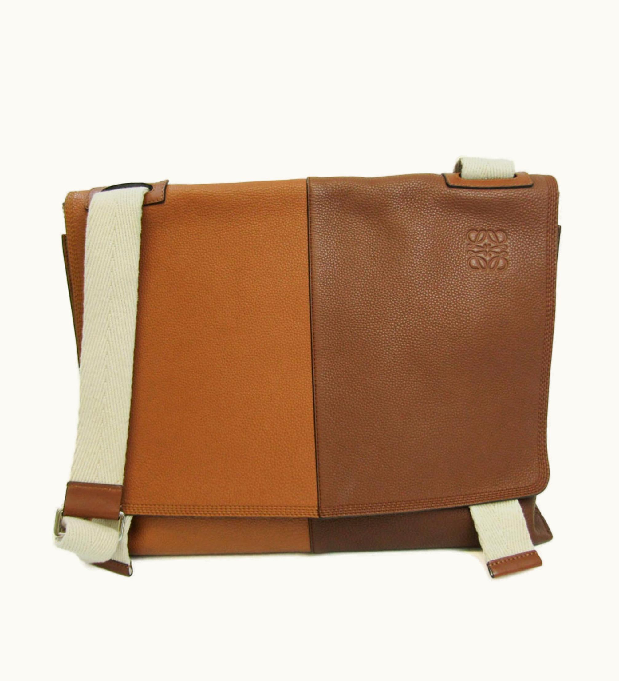 Loewe Loewe Easy Messenger Bag Women, Men Leather Shoulder Bag Brown, Dark Brown
