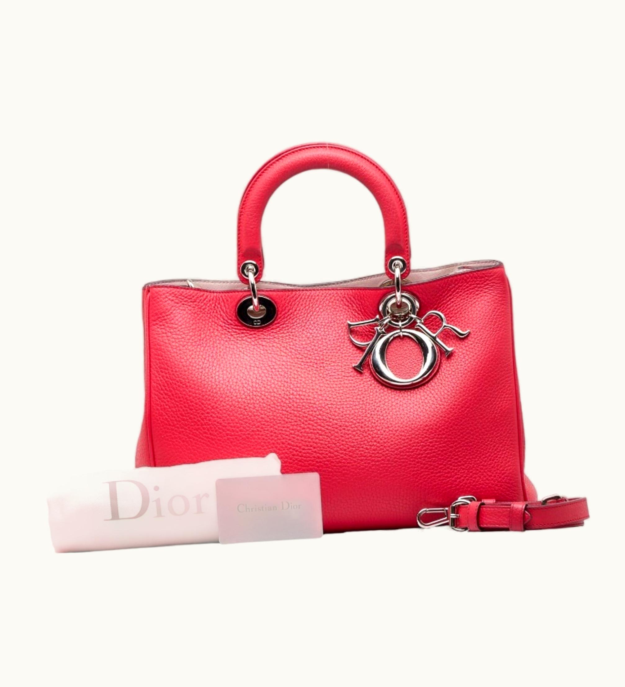 Dior Dior Christian Dior Dior Diorissimo Handbag Pink Leather Ladies