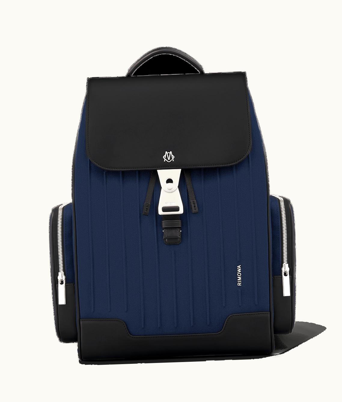 Rimowa Rimowa Never Still - Canvas Flap Backpack Large Navy Blue And Black