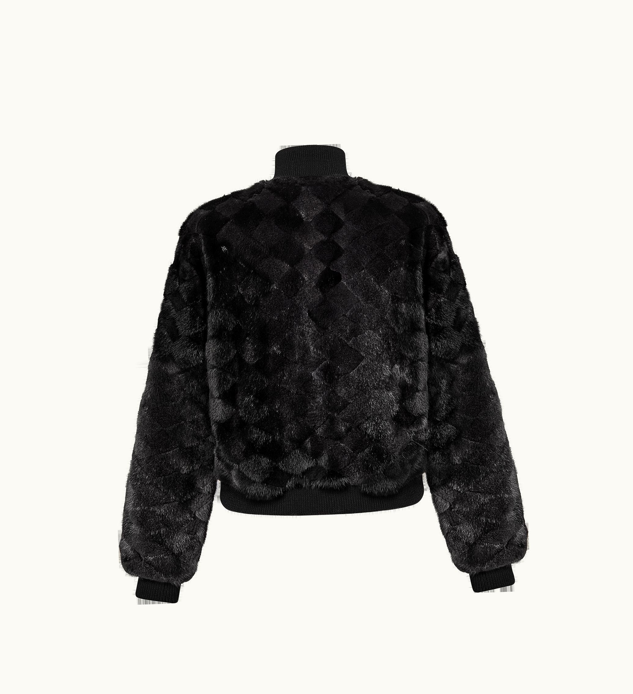 Louis Vuitton Louis Vuitton Malletage Mink Bomber Jacket