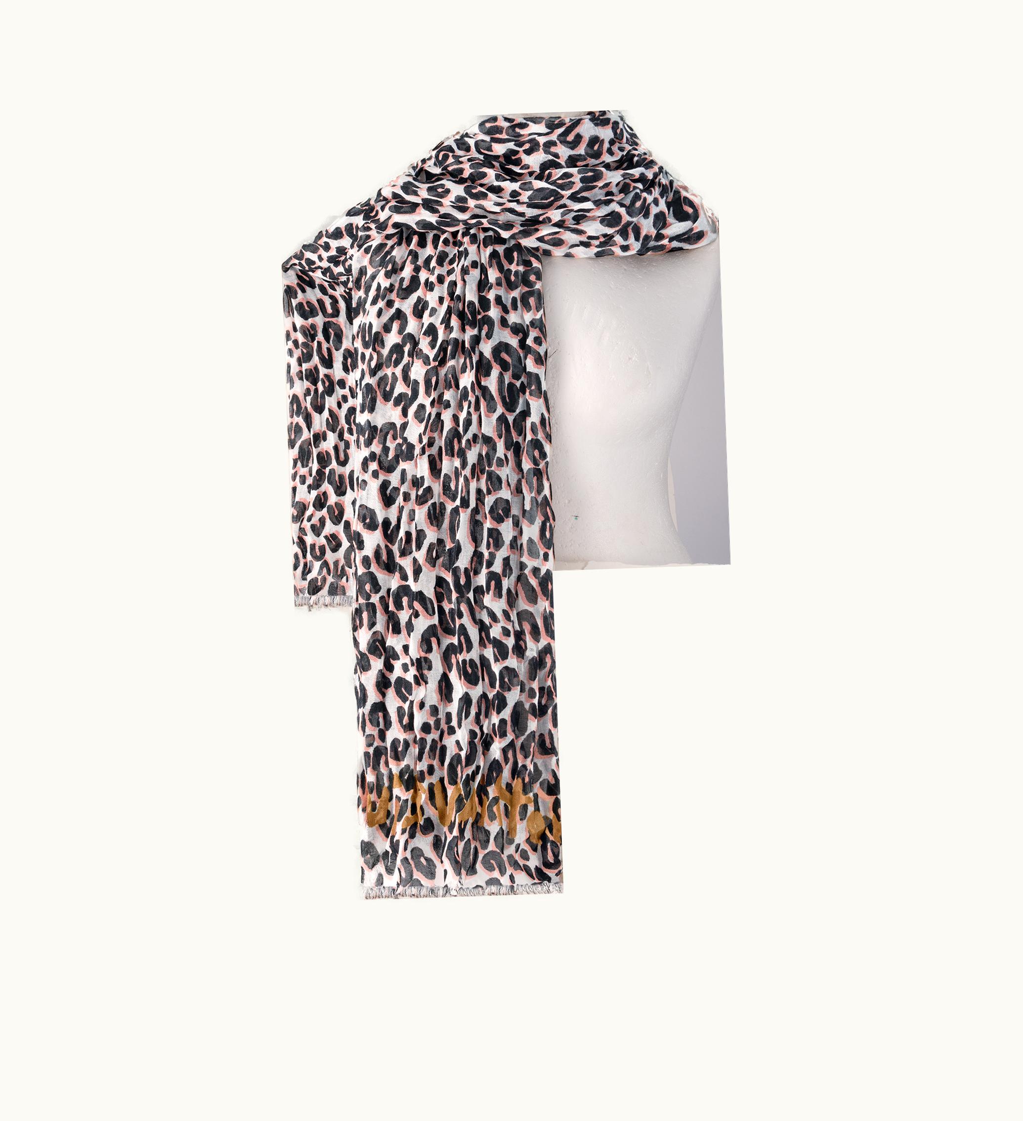Louis Vuitton Louis Vuitton Leopard Stole White