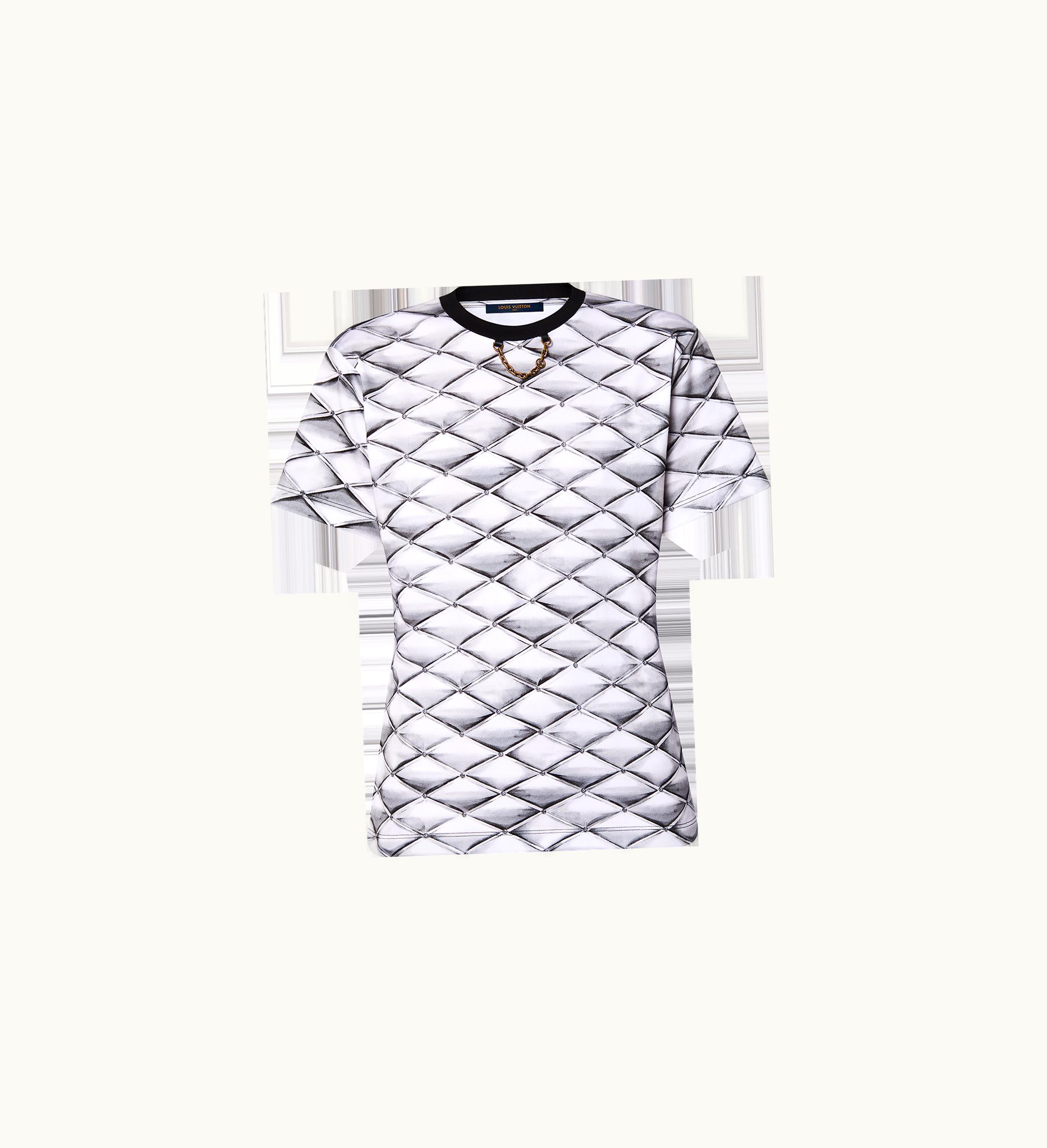Louis Vuitton Louis Vuitton 3D Malletage Print T-Shirt
