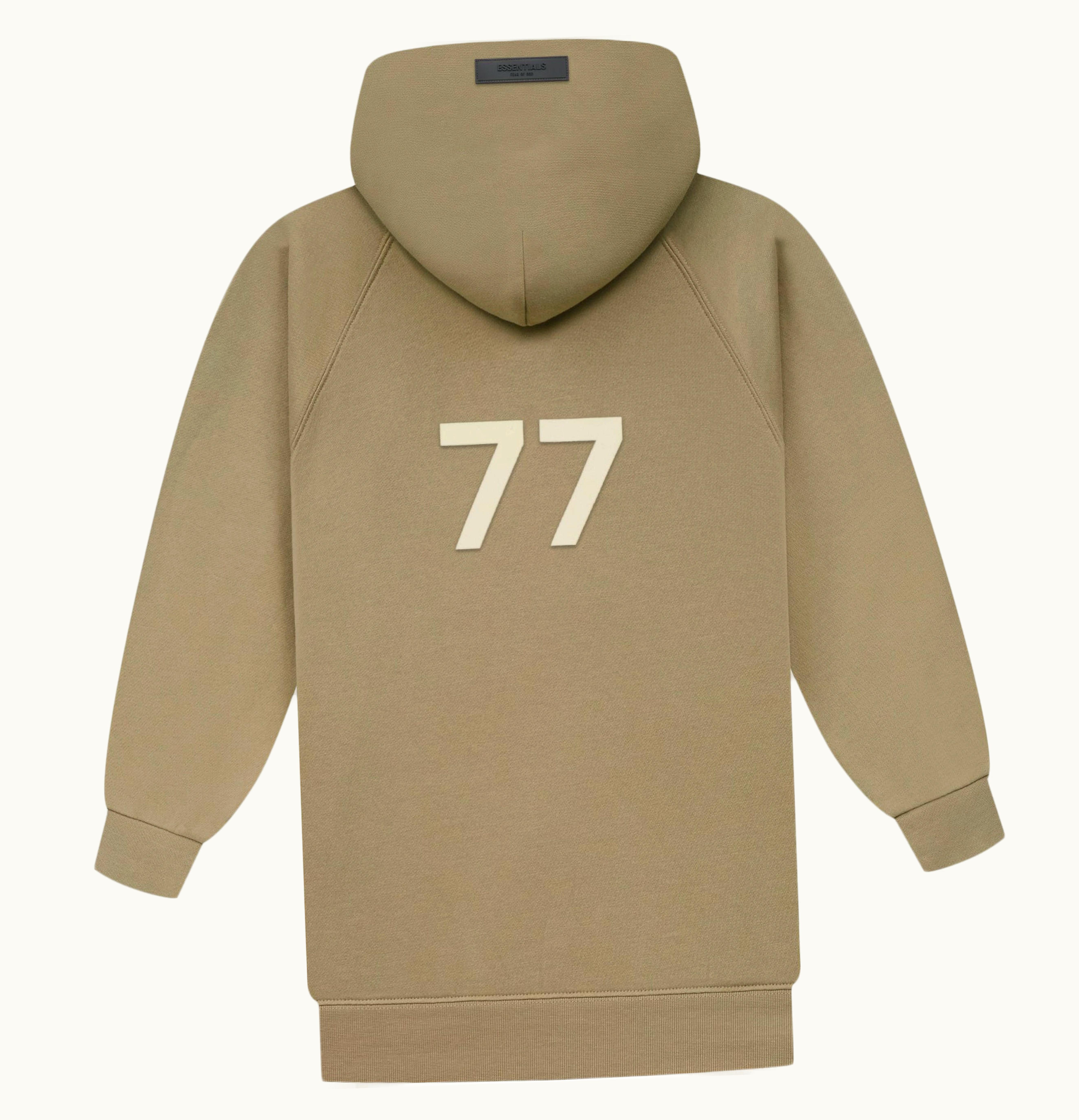 FEAR OF GOD Fear of God Essentials Womens 3 4 Sleeve Hoodie Oak