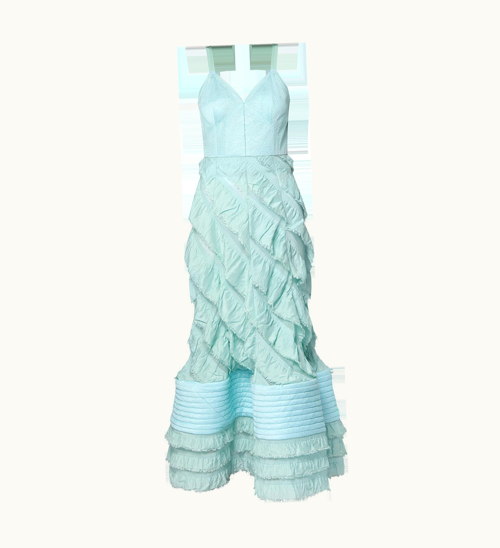 Louis Vuitton Louis Vuitton Mermaid Hem Flounce Gown