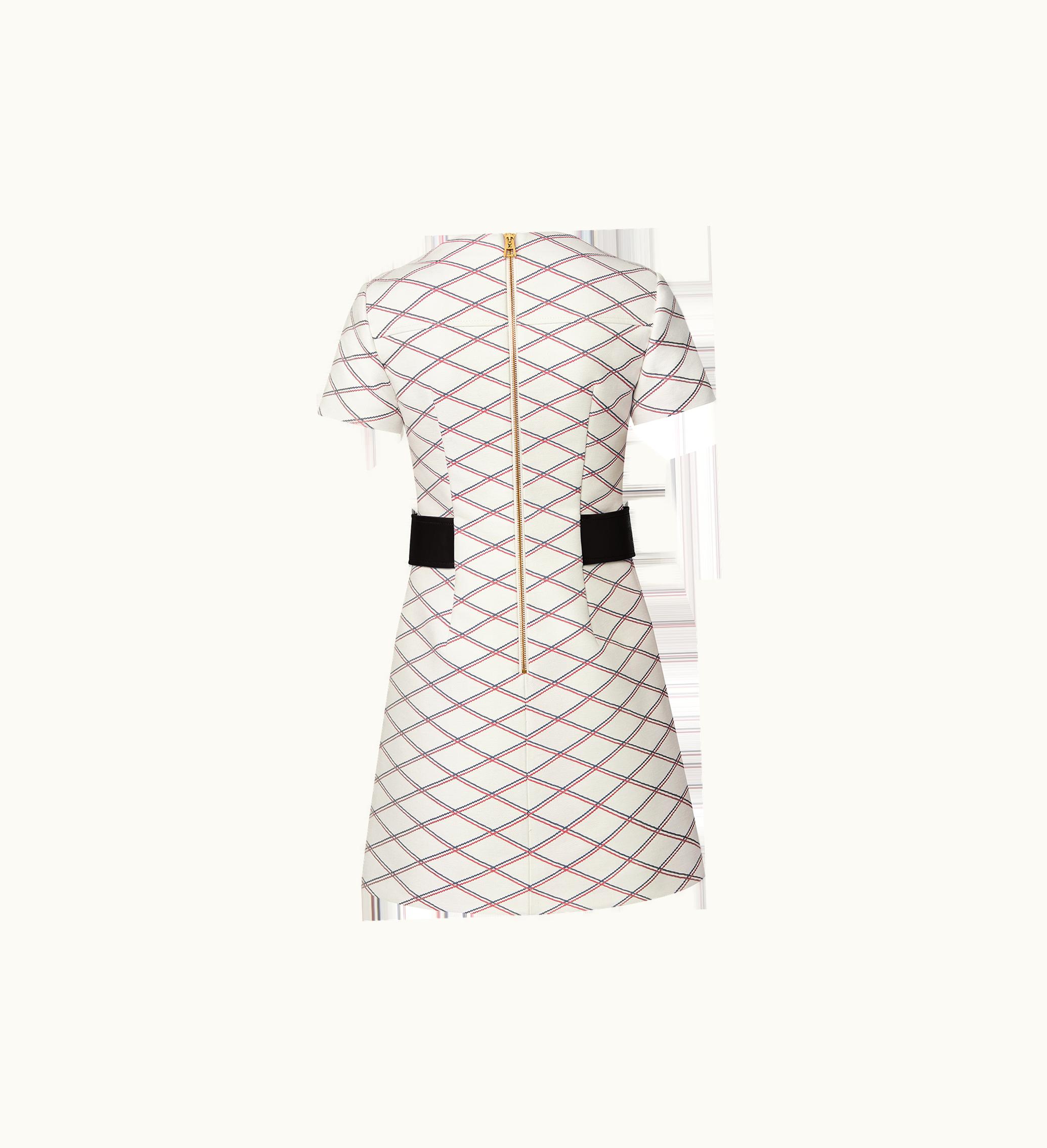 Louis Vuitton Louis Vuitton Tricolour Malletage Martingale Dress