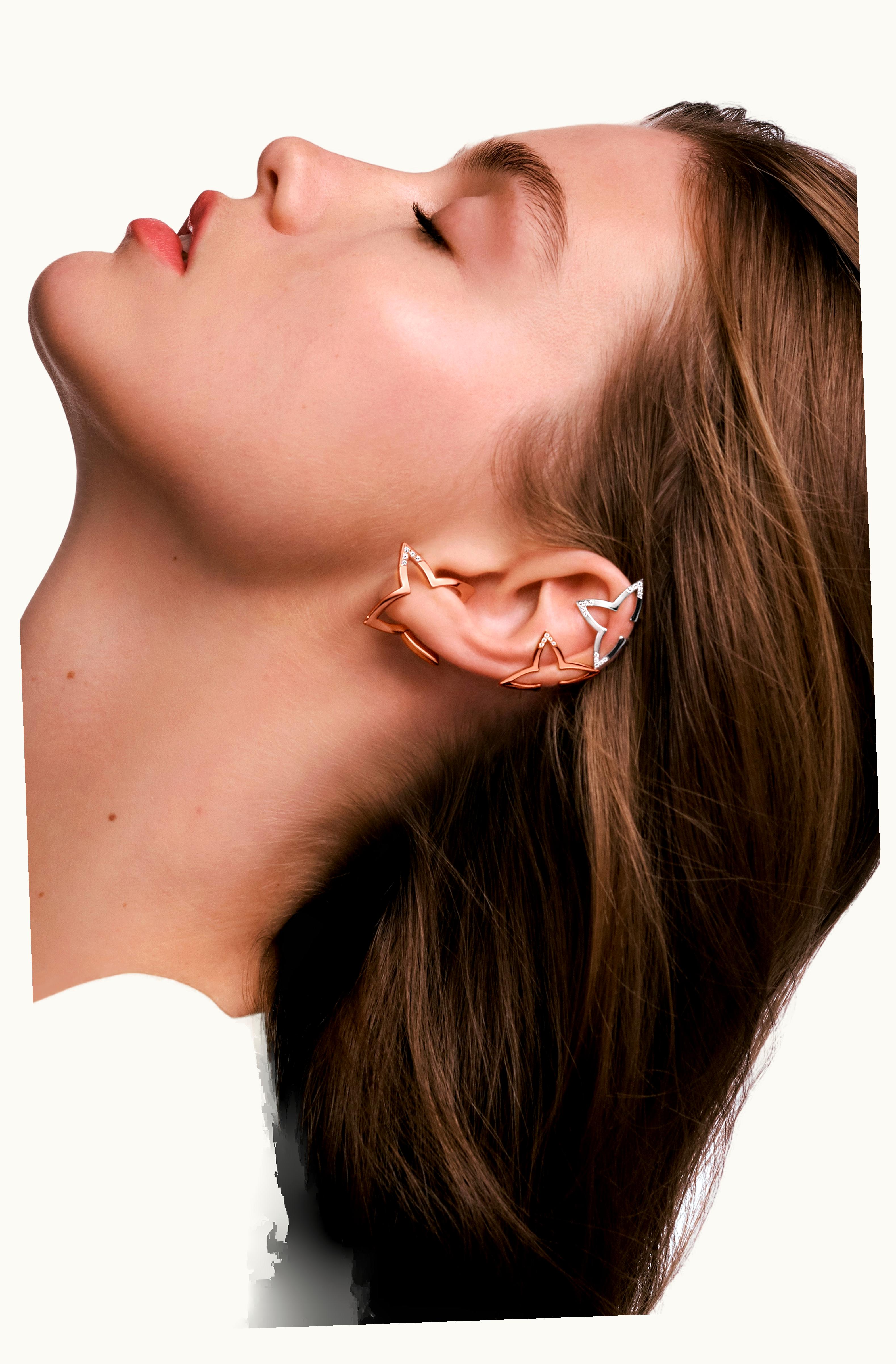 Louis Vuitton Louis Vuitton Blossom Earcuff, White Gold And Diamonds