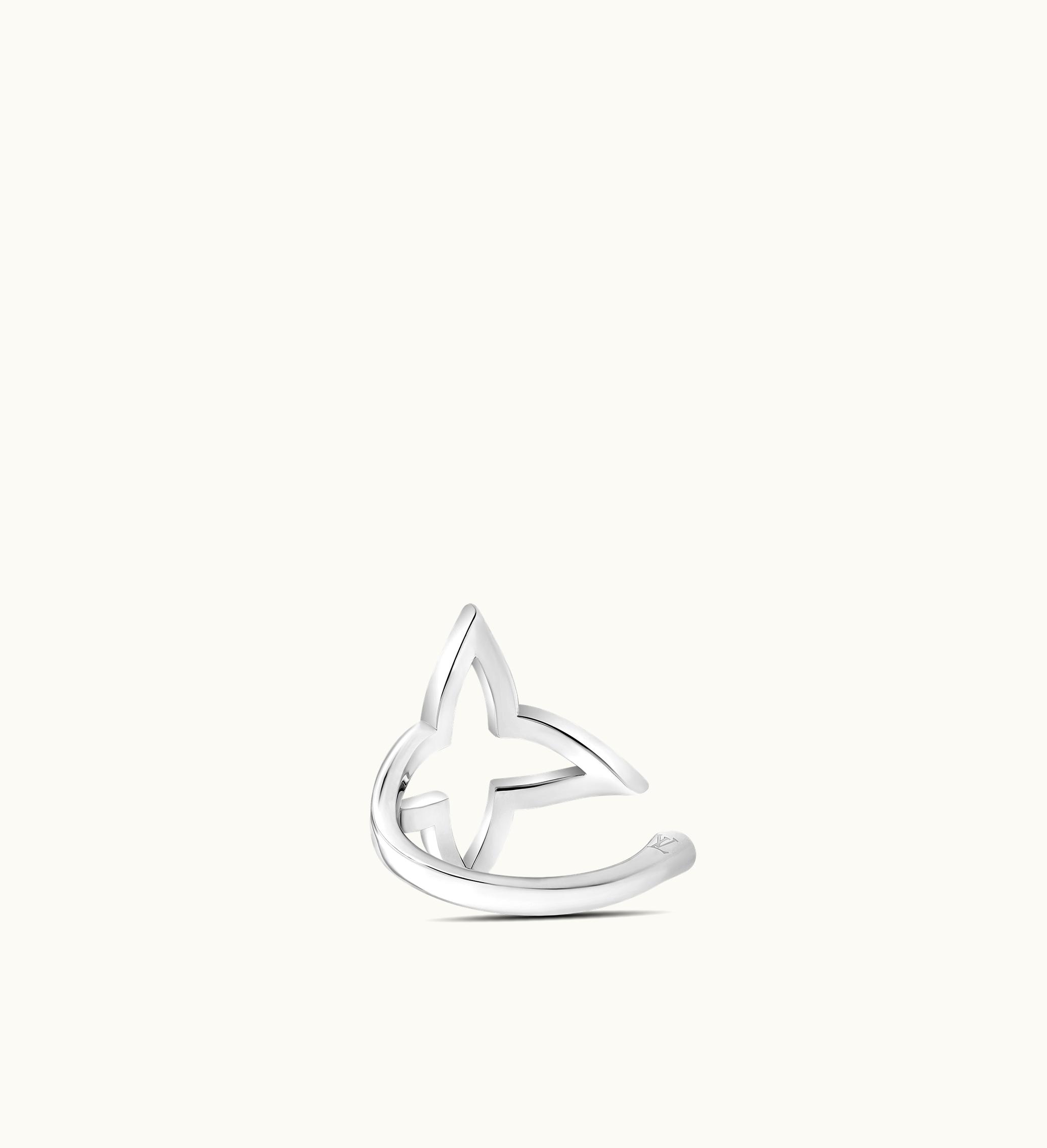 Louis Vuitton Louis Vuitton Blossom Open Ring, White Gold And Diamonds