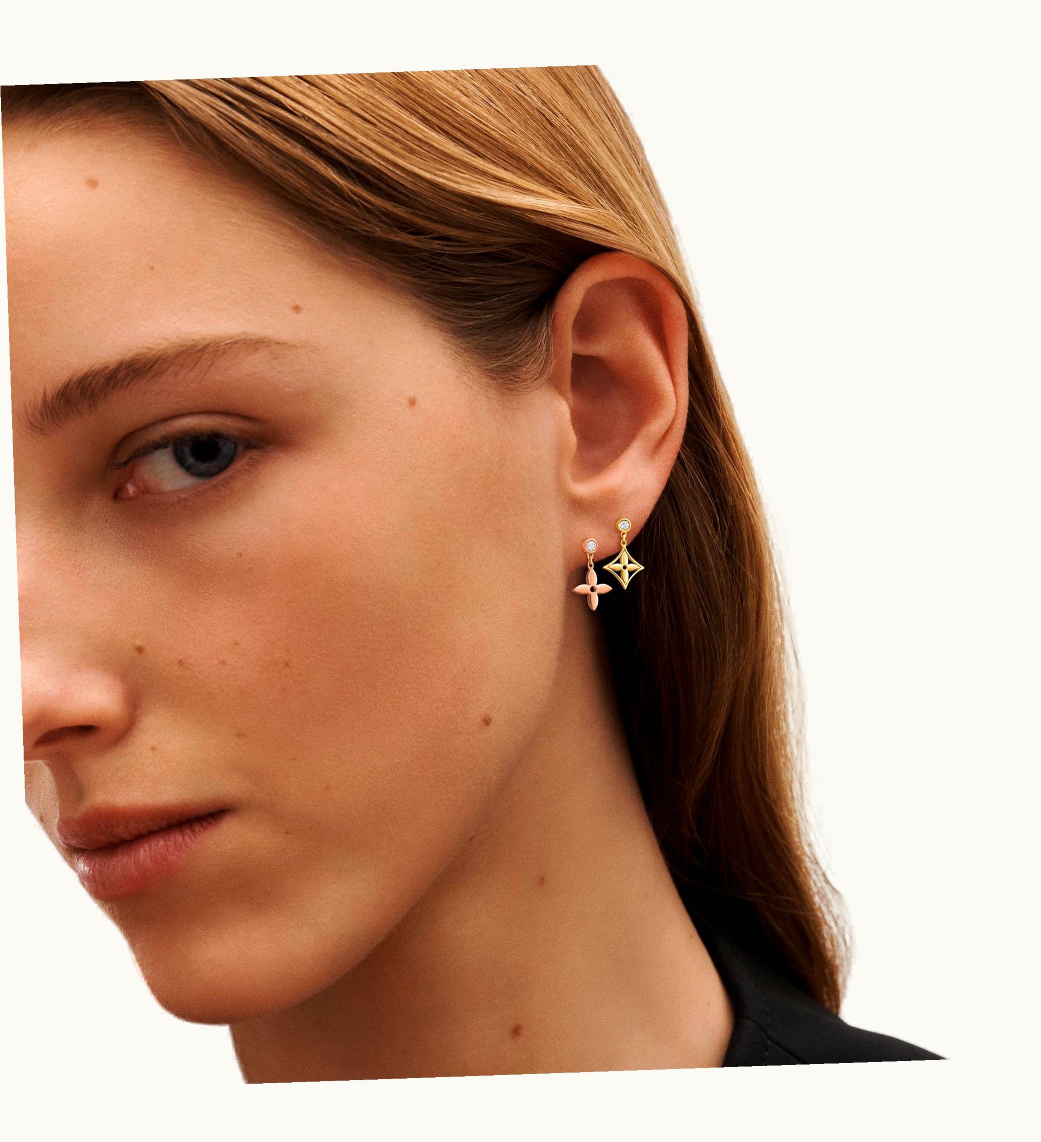 Louis Vuitton Louis Vuitton Idylle Blossom LV Ear Stud, Pink Gold And Diamond - Per Unit