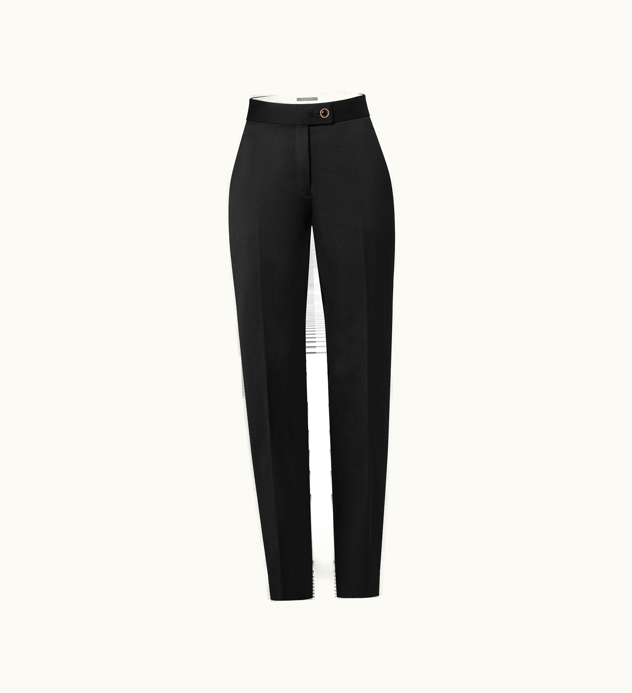 Louis Vuitton Louis Vuitton Jewel Button Tuxedo Trousers White