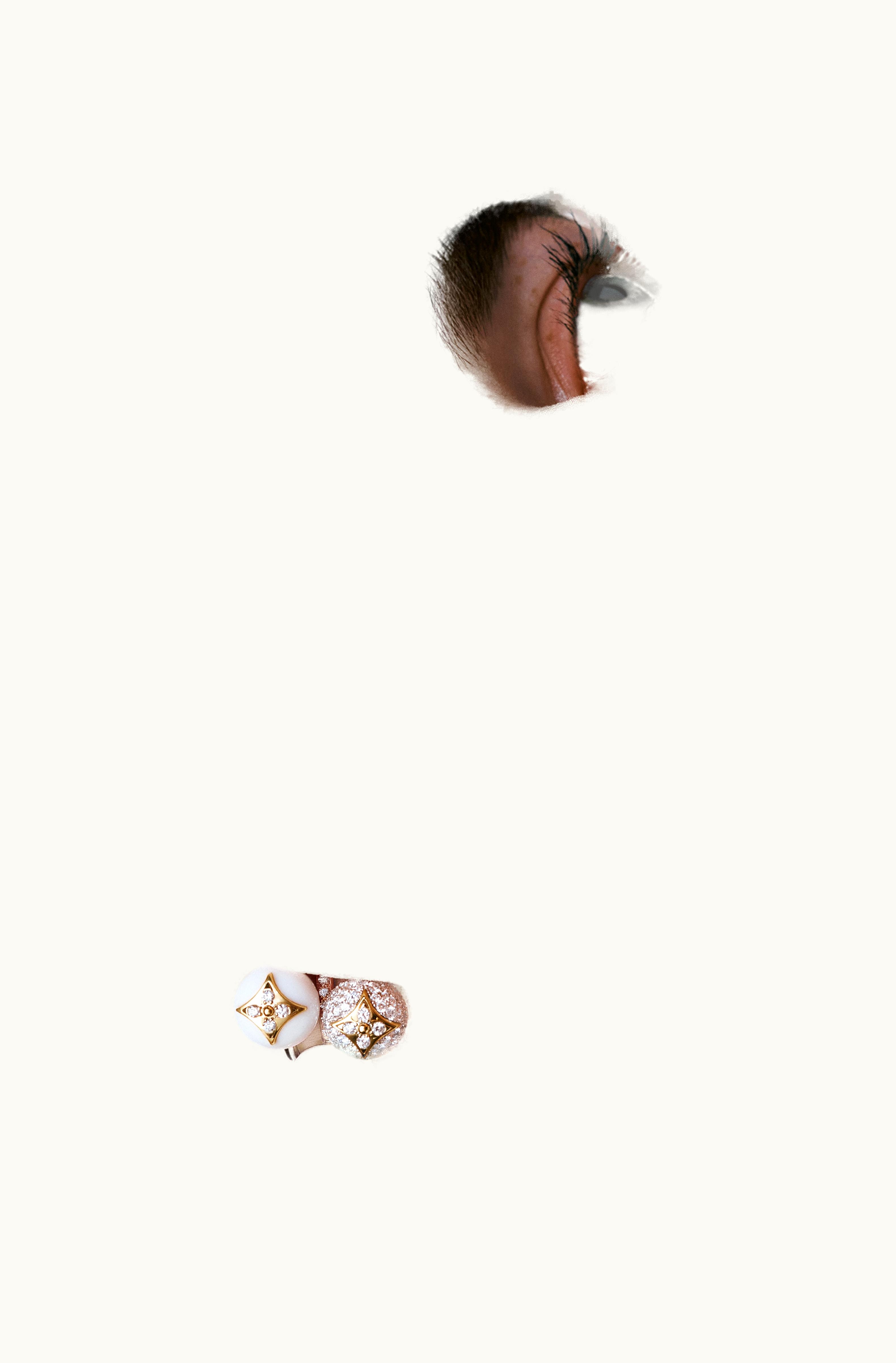 Louis Vuitton Louis Vuitton Colour Blossom Ring In Pink Gold, White Gold, Pink Opal And Pavé Diamond