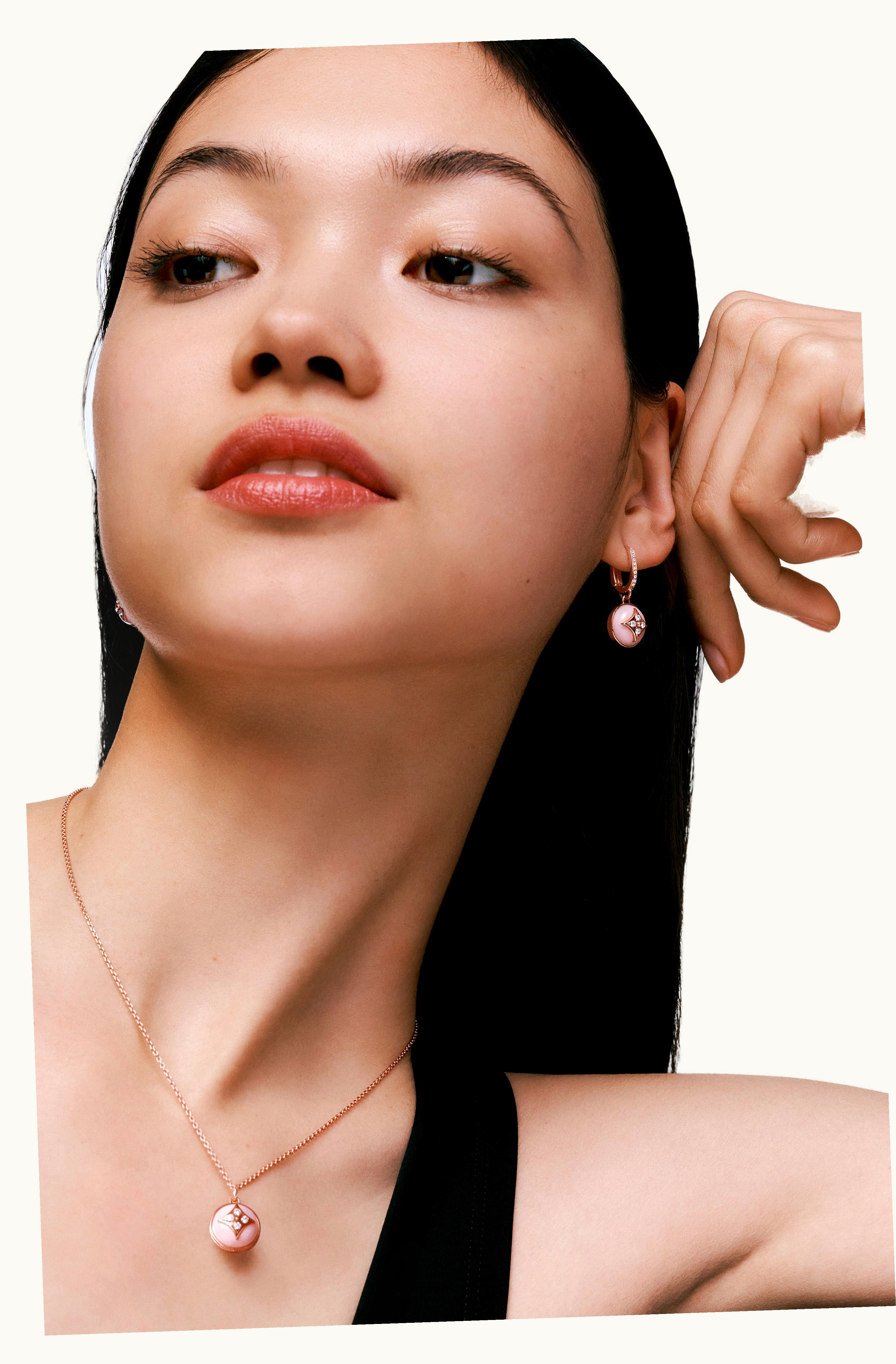 Louis Vuitton Louis Vuitton Colour Blossom Pendant, Pink Gold, White Gold, Pink Opal And Diamonds