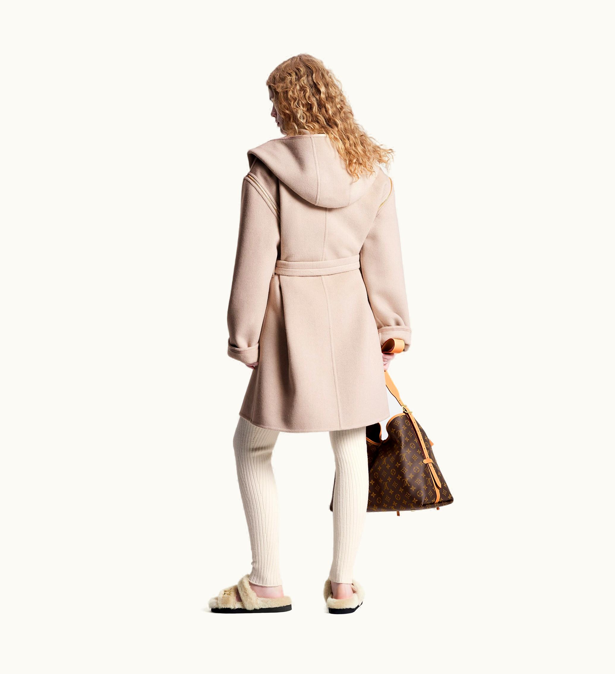 Louis Vuitton Louis Vuitton Zip Sleeve Hooded Wrap Coat