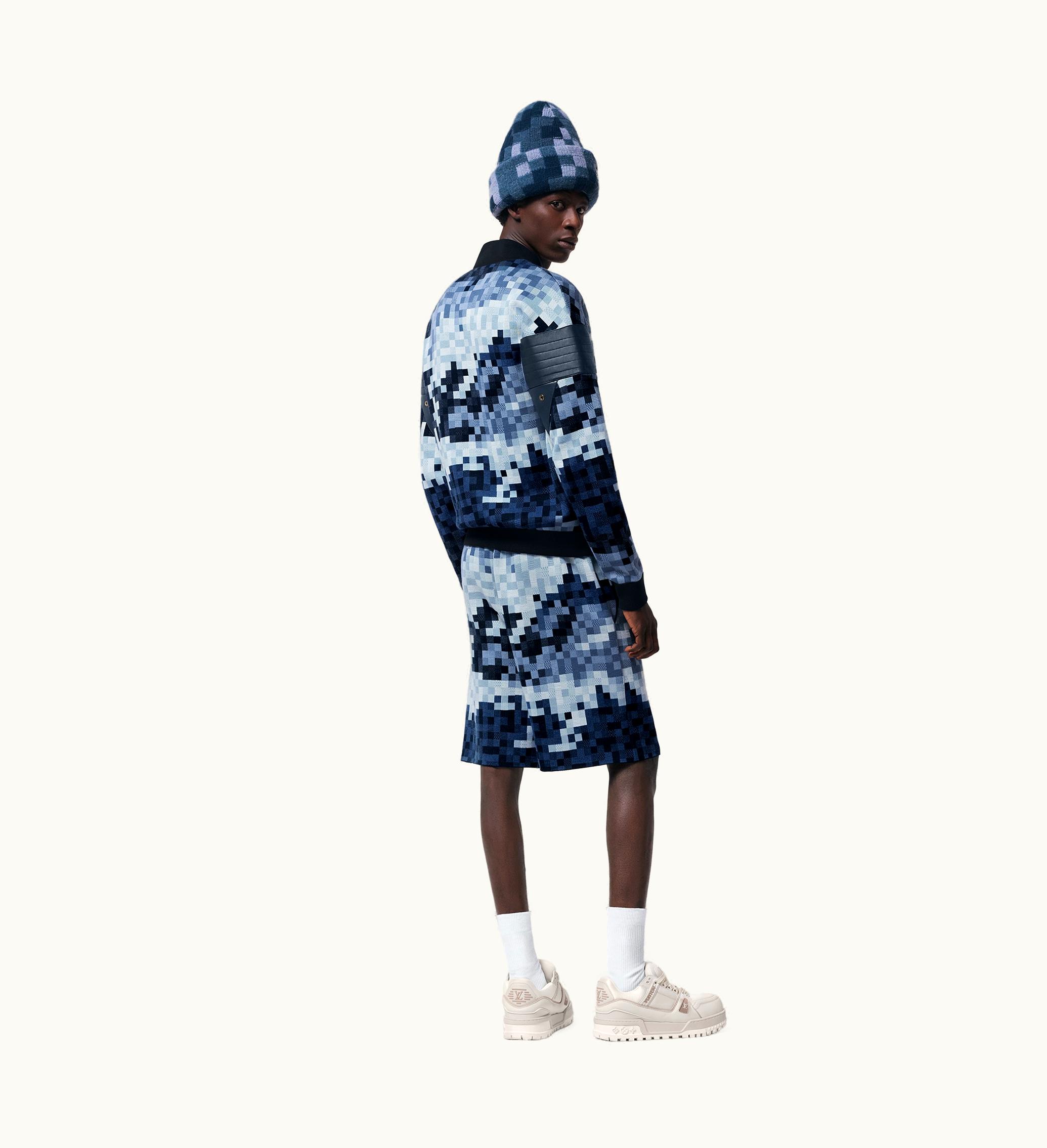 Louis Vuitton Louis Vuitton Hybrid Leather And Cotton Damier Blouson