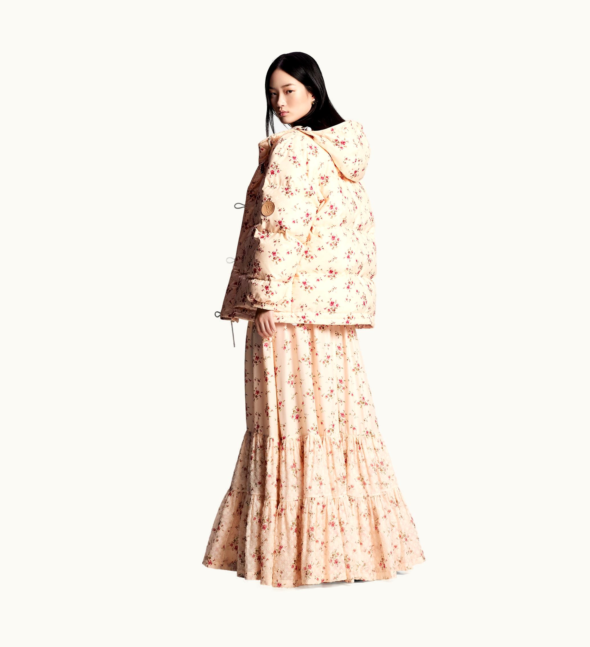 Louis Vuitton Louis Vuitton Floral Print Long Puffer Jacket