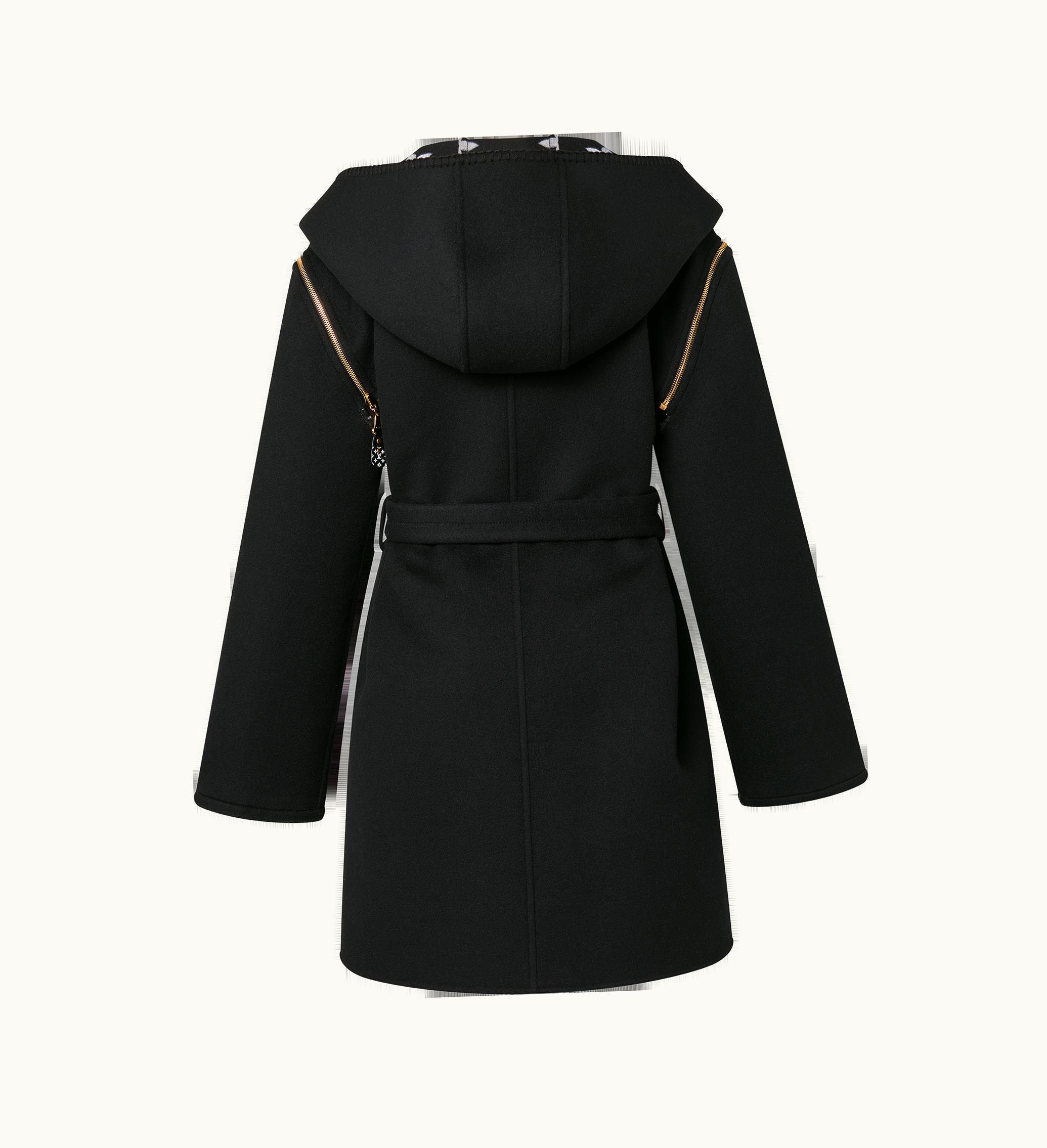 Louis Vuitton Louis Vuitton Reversible Zip Sleeve Hooded Wrap Coat