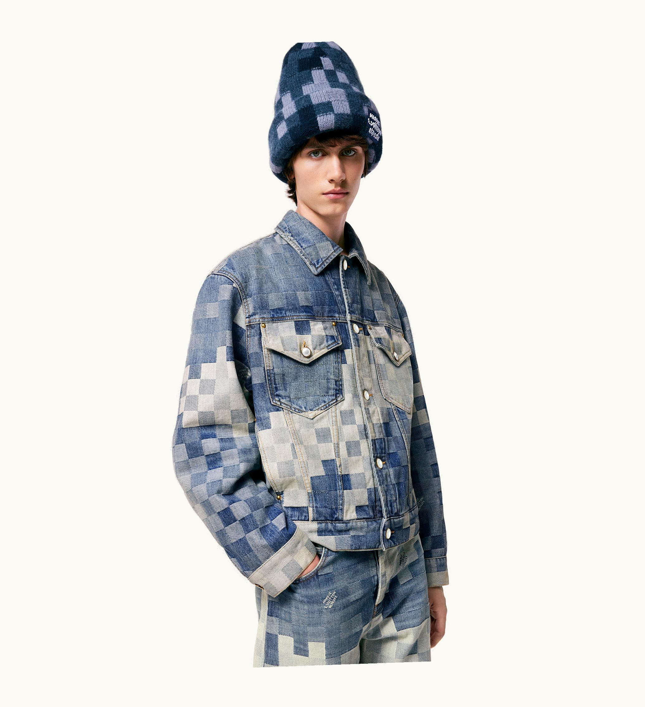 Louis Vuitton Louis Vuitton Damier Classic Denim Jacket 1AFHV0