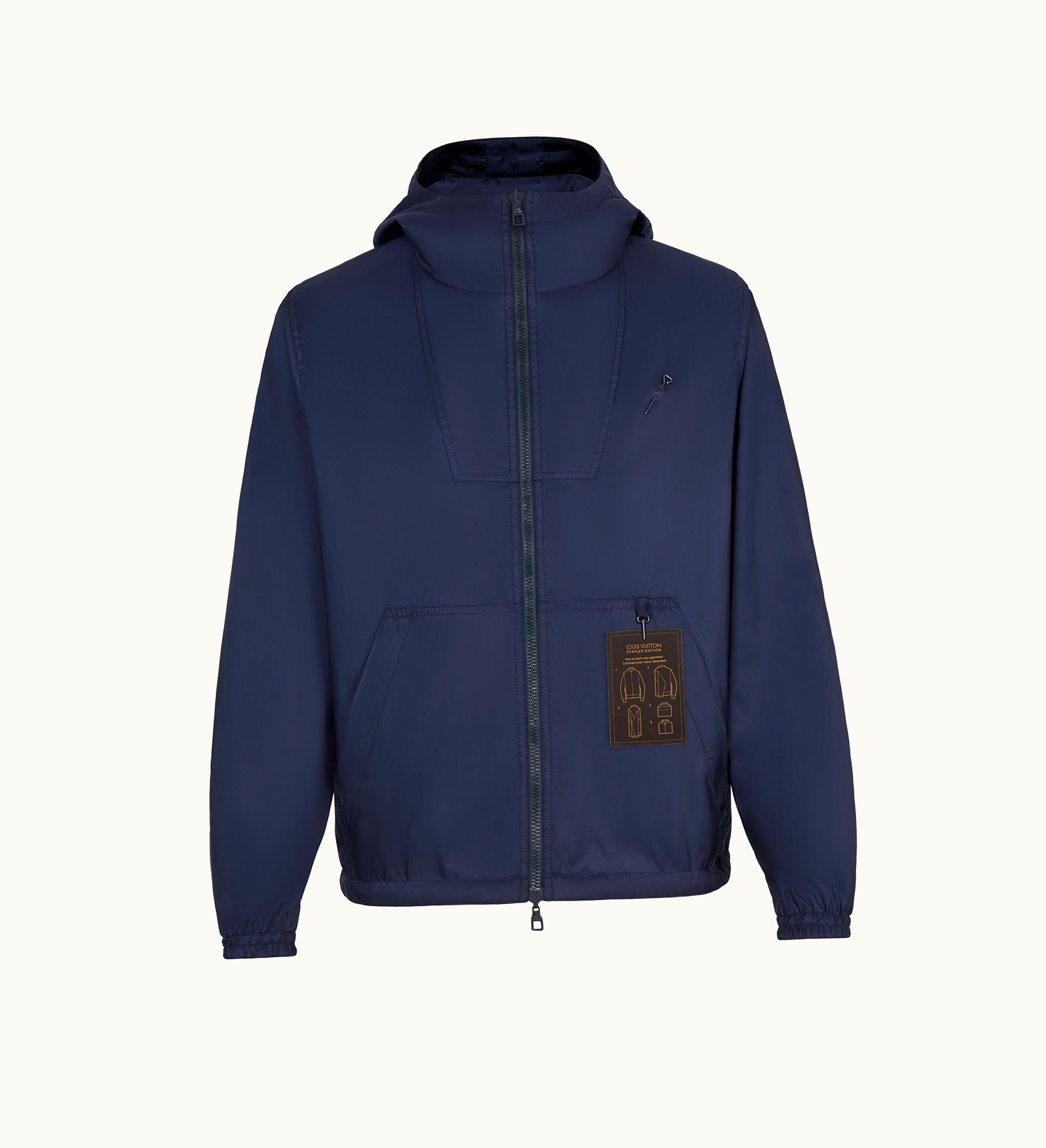 Louis Vuitton Louis Vuitton Monogram Reversible Windbreaker Blue