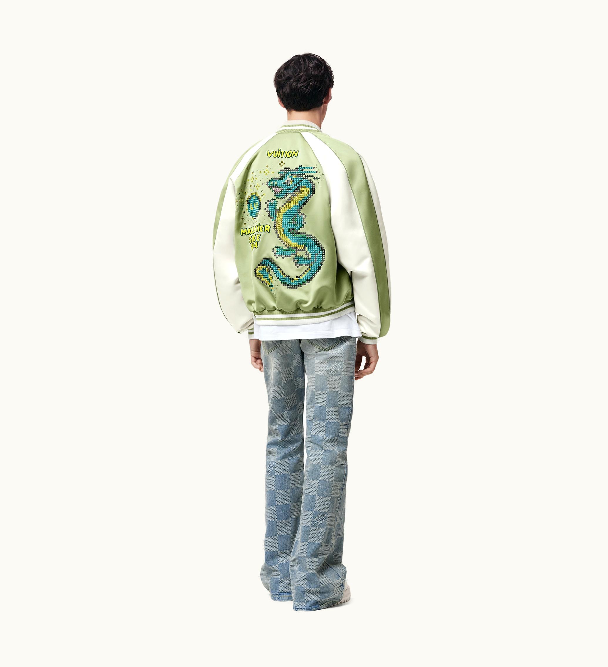 Louis Vuitton Louis Vuitton Embroidered Souvenir Jacket Green