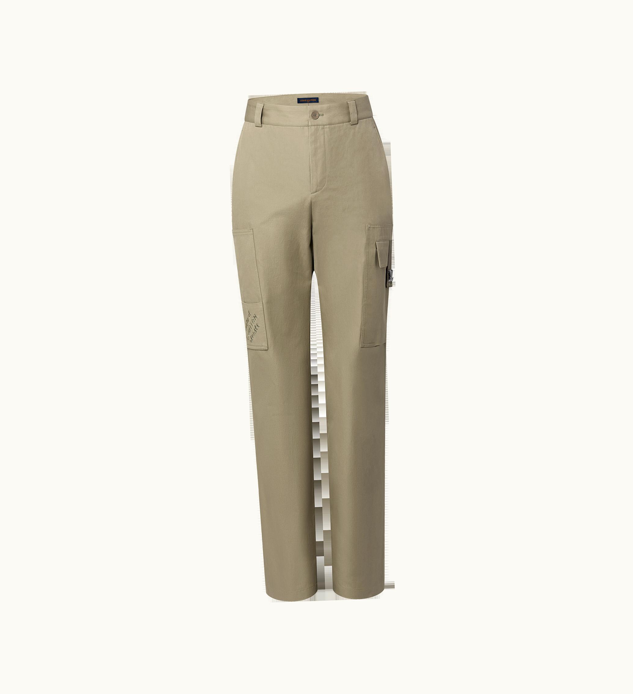 Louis Vuitton Louis Vuitton Signature Cotton Cargo Trousers Grey