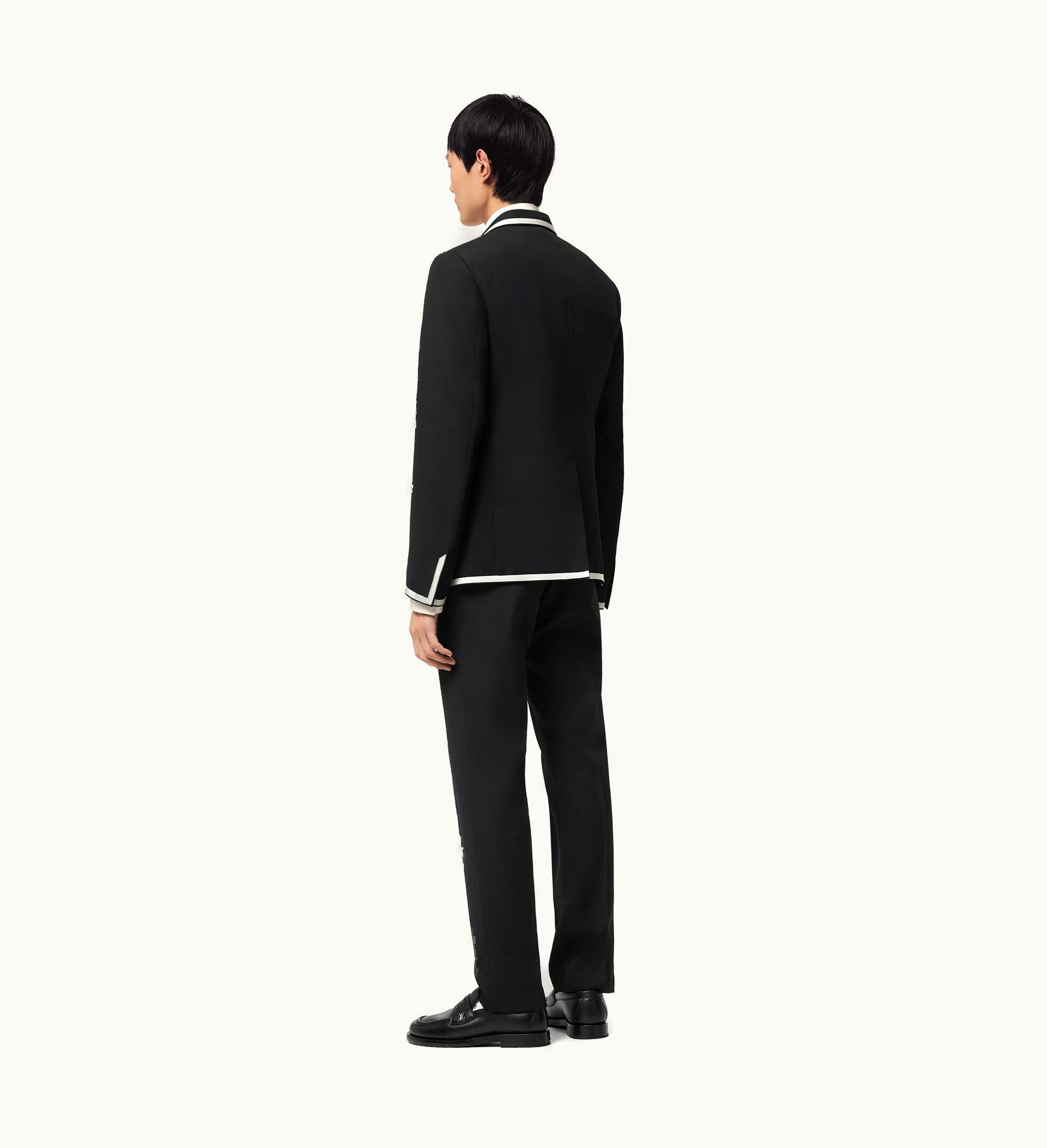 Louis Vuitton Louis Vuitton Single-Breasted Wool School Blazer Black