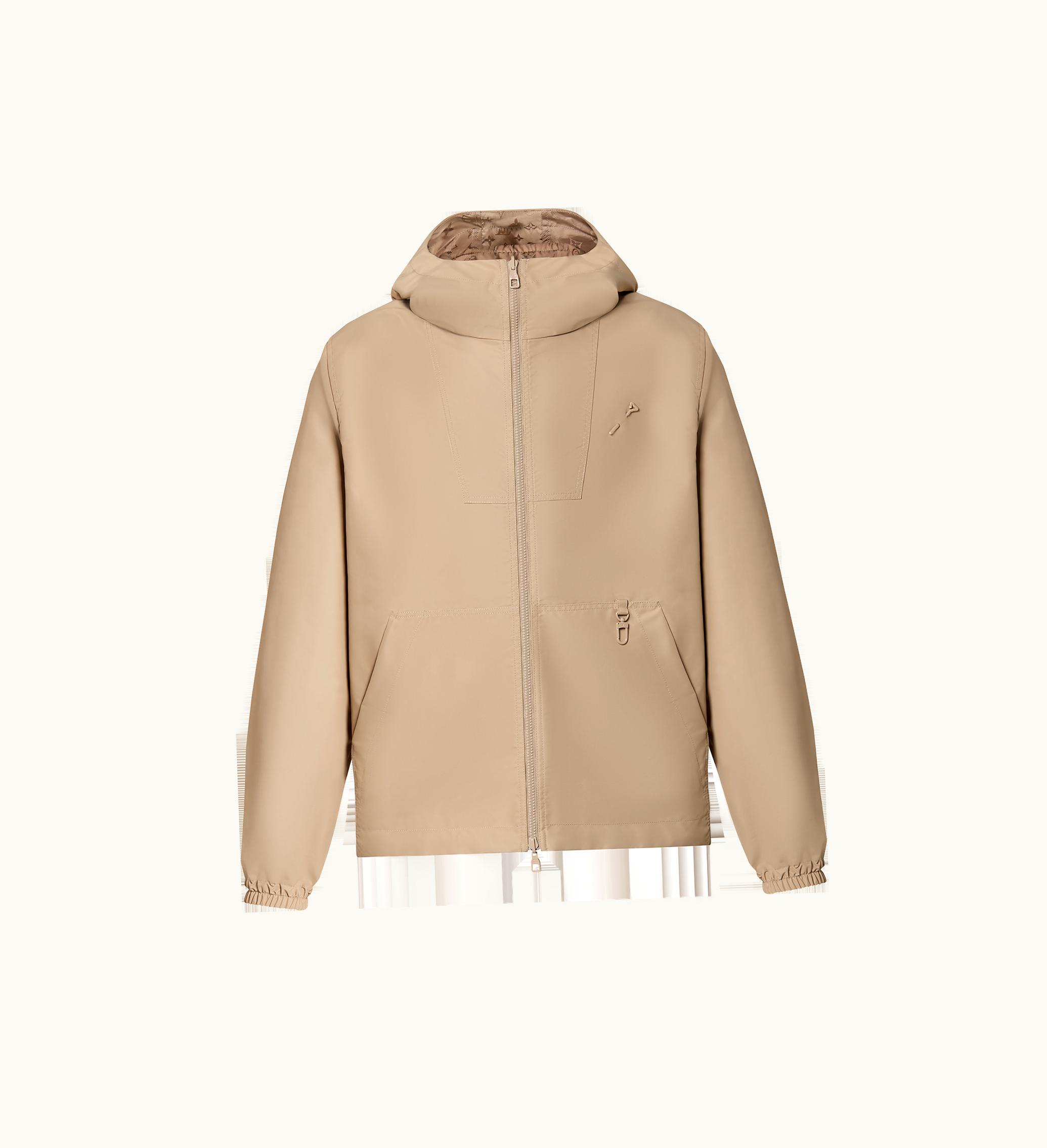 Louis Vuitton Louis Vuitton Monogram Reversible Nylon Windbreaker Beige