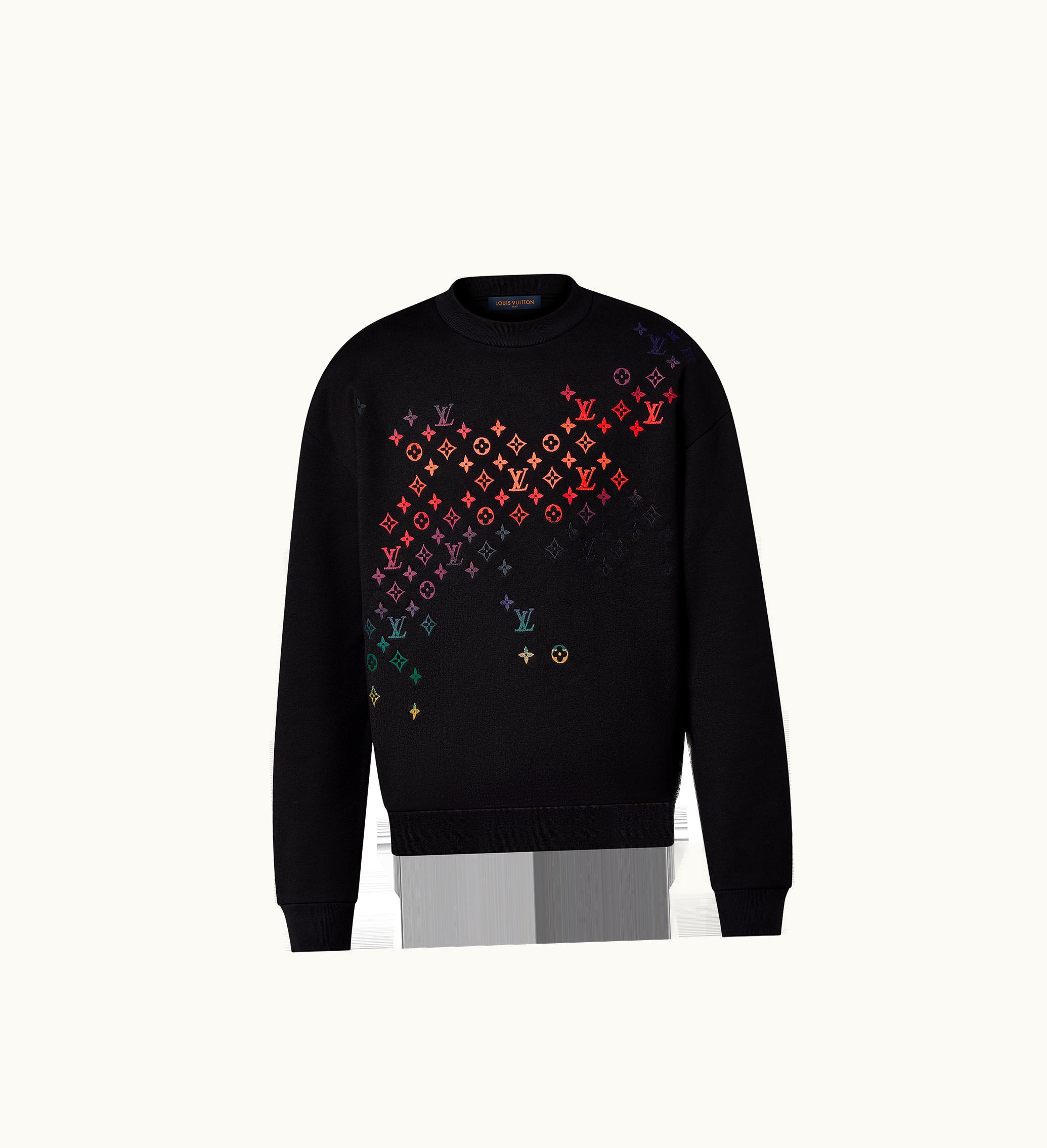 Louis Vuitton Louis Vuitton Embroidered Cotton Sweatshirt White