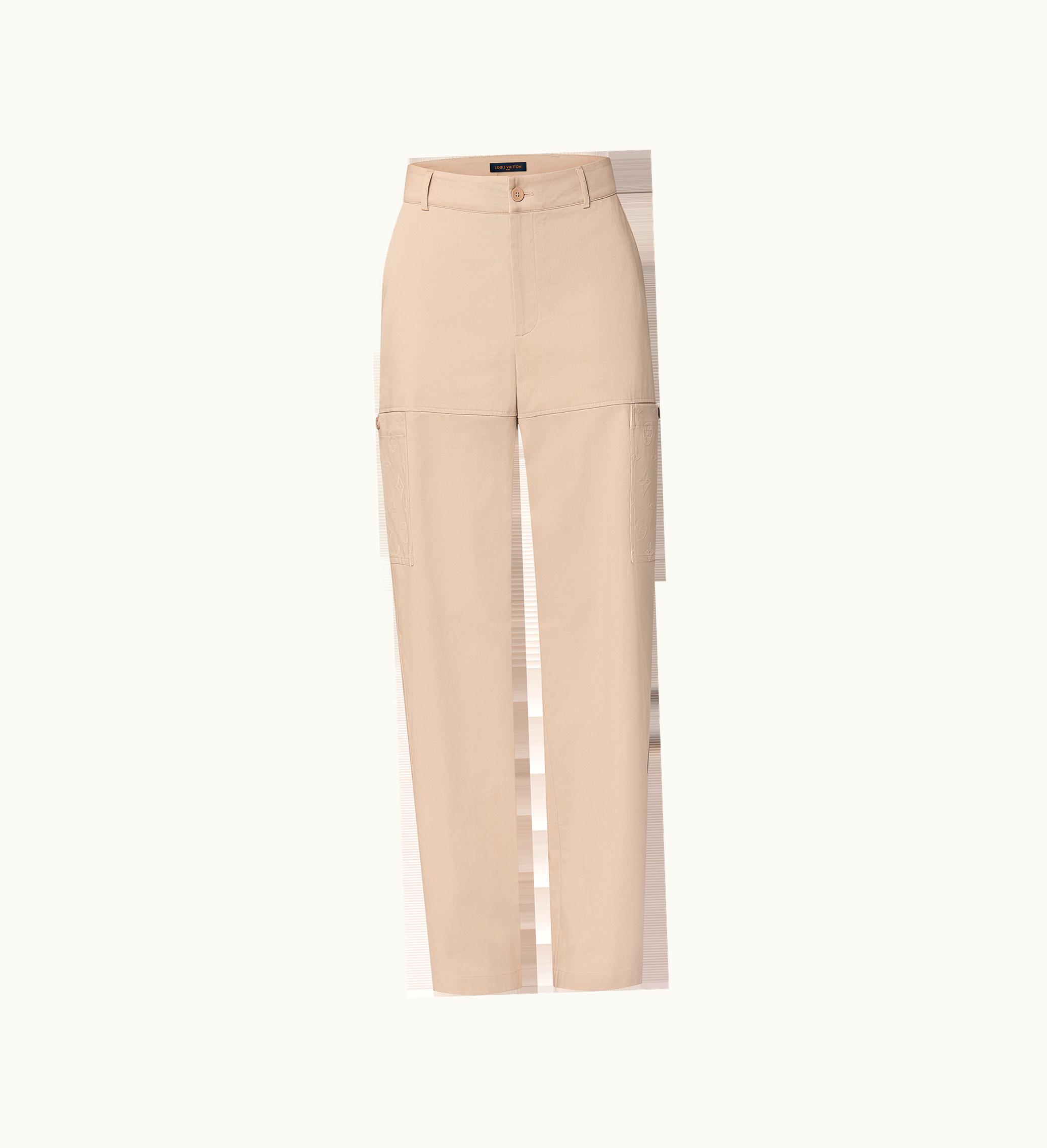 Louis Vuitton Louis Vuitton Flocked Cotton Workwear Trousers